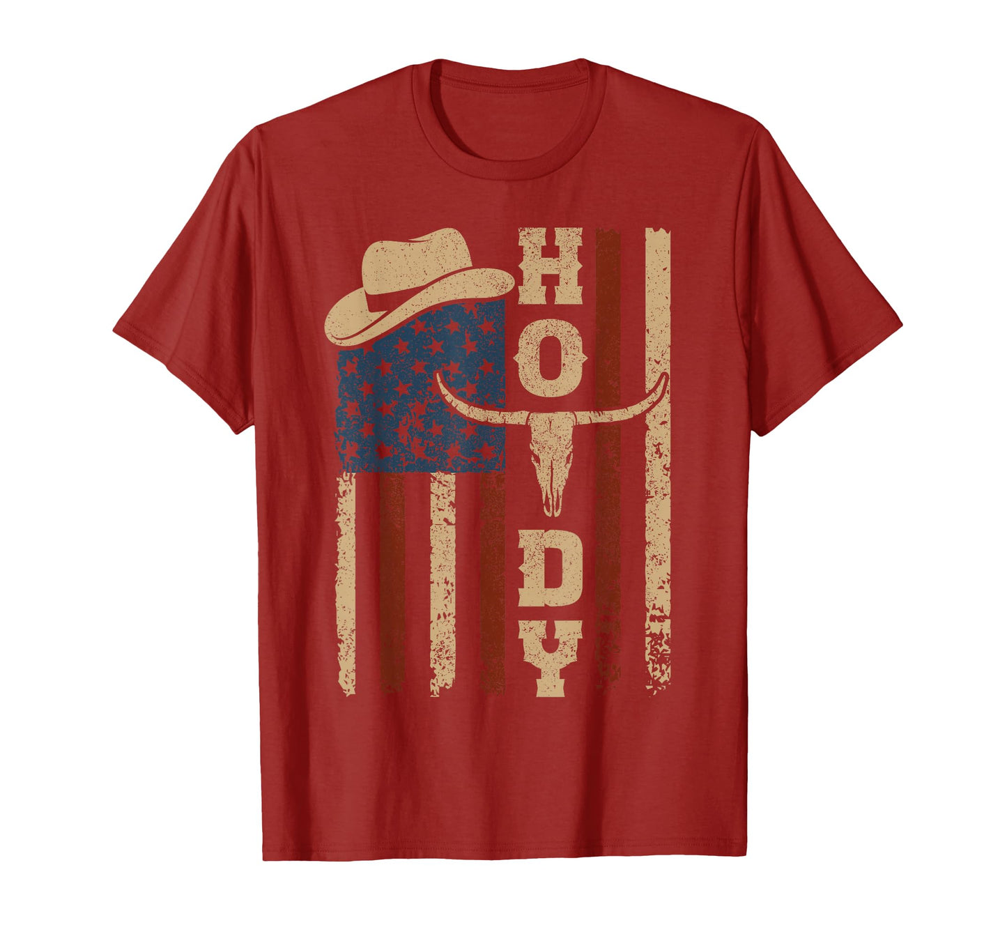 Western Country Men Teen Boy Kid Rodeo Southern Cowboy Howdy T-Shirt