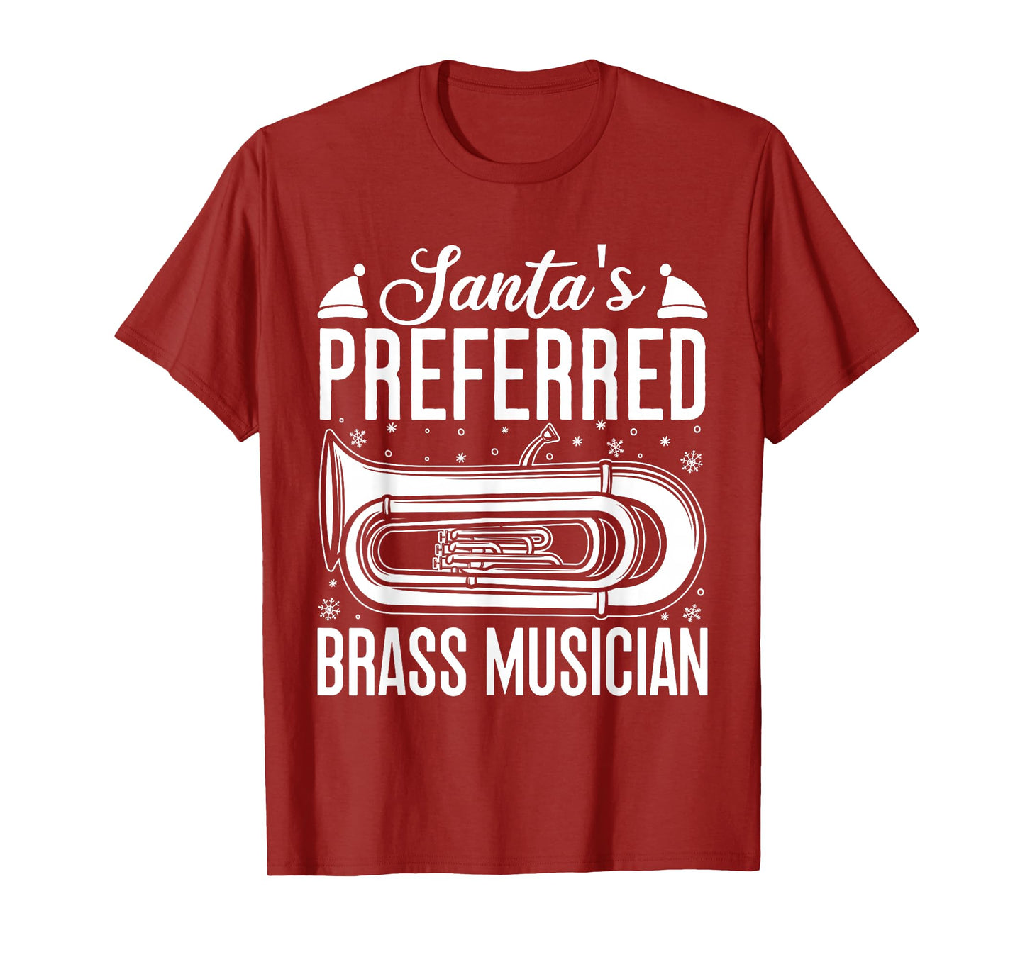 Bariton Player Santa´s Preferred Brass Musician Euphonium T-Shirt