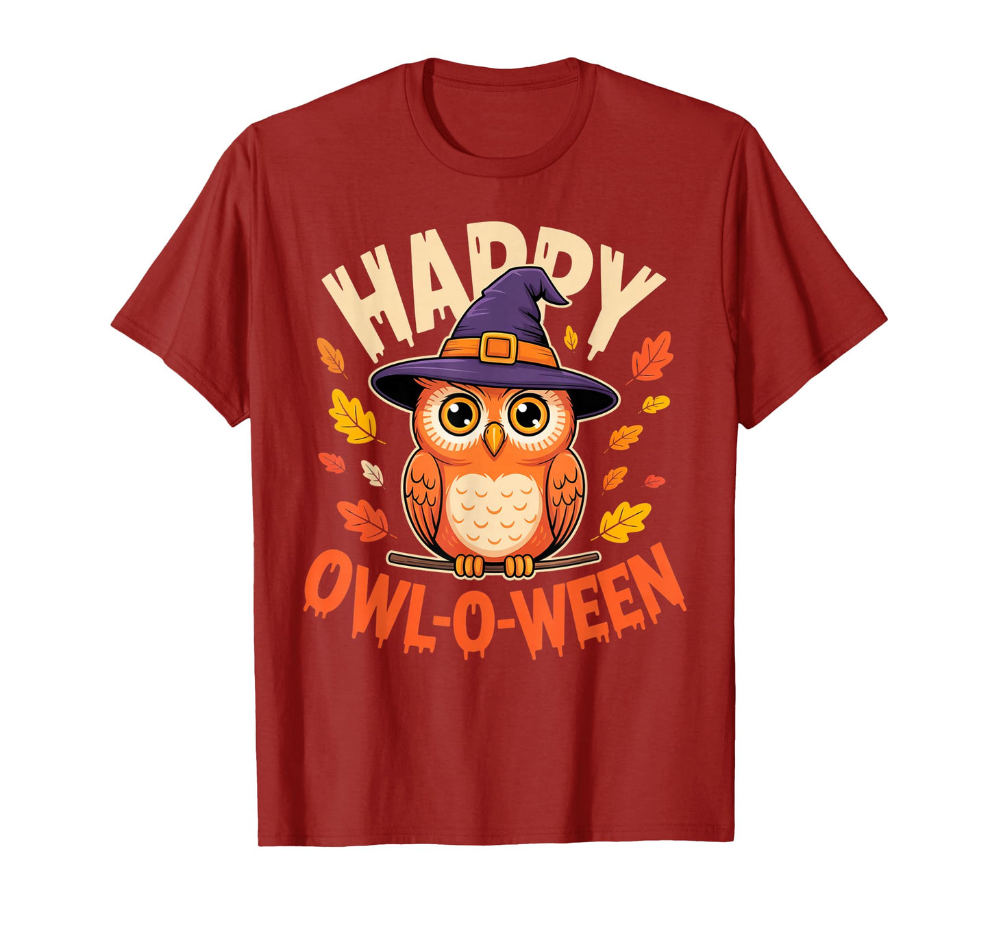Happy Owl-O-Ween Cute Owl Lover Halloween Squad Costume T-Shirt
