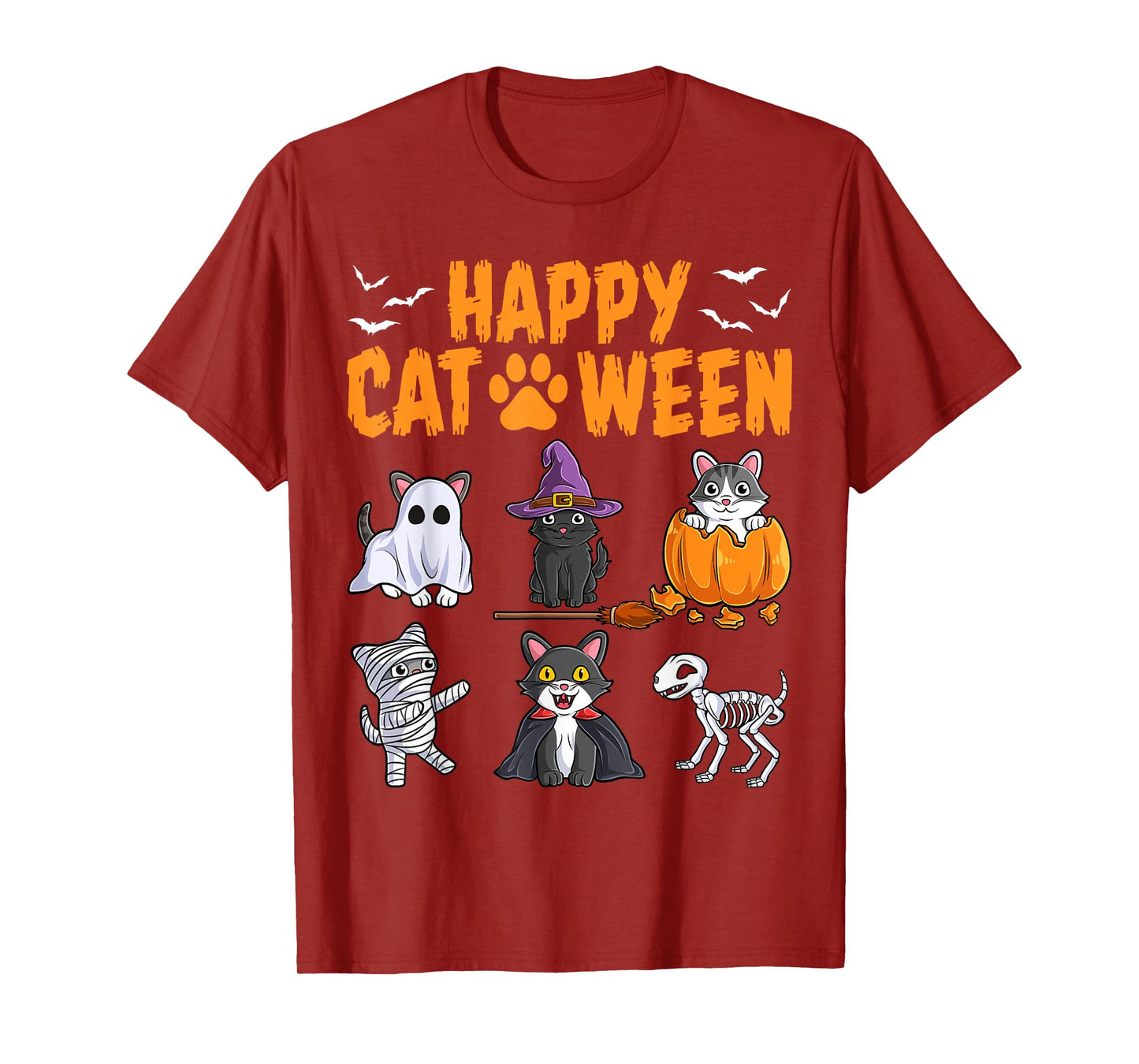 Cats Halloween Spooky Holiday Cute Kitten Cat Halloween T-Shirt