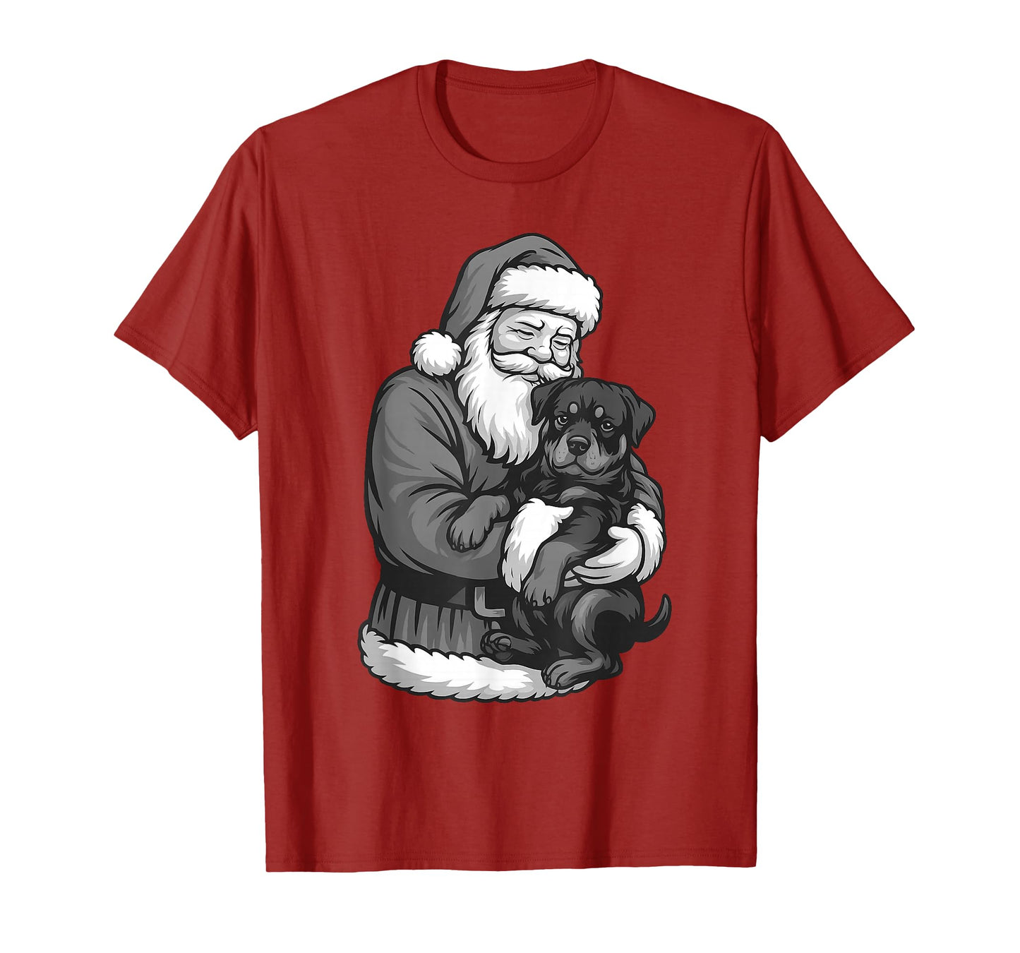 Rottweiler Santa Claus Christmas Dog Lover T-Shirt