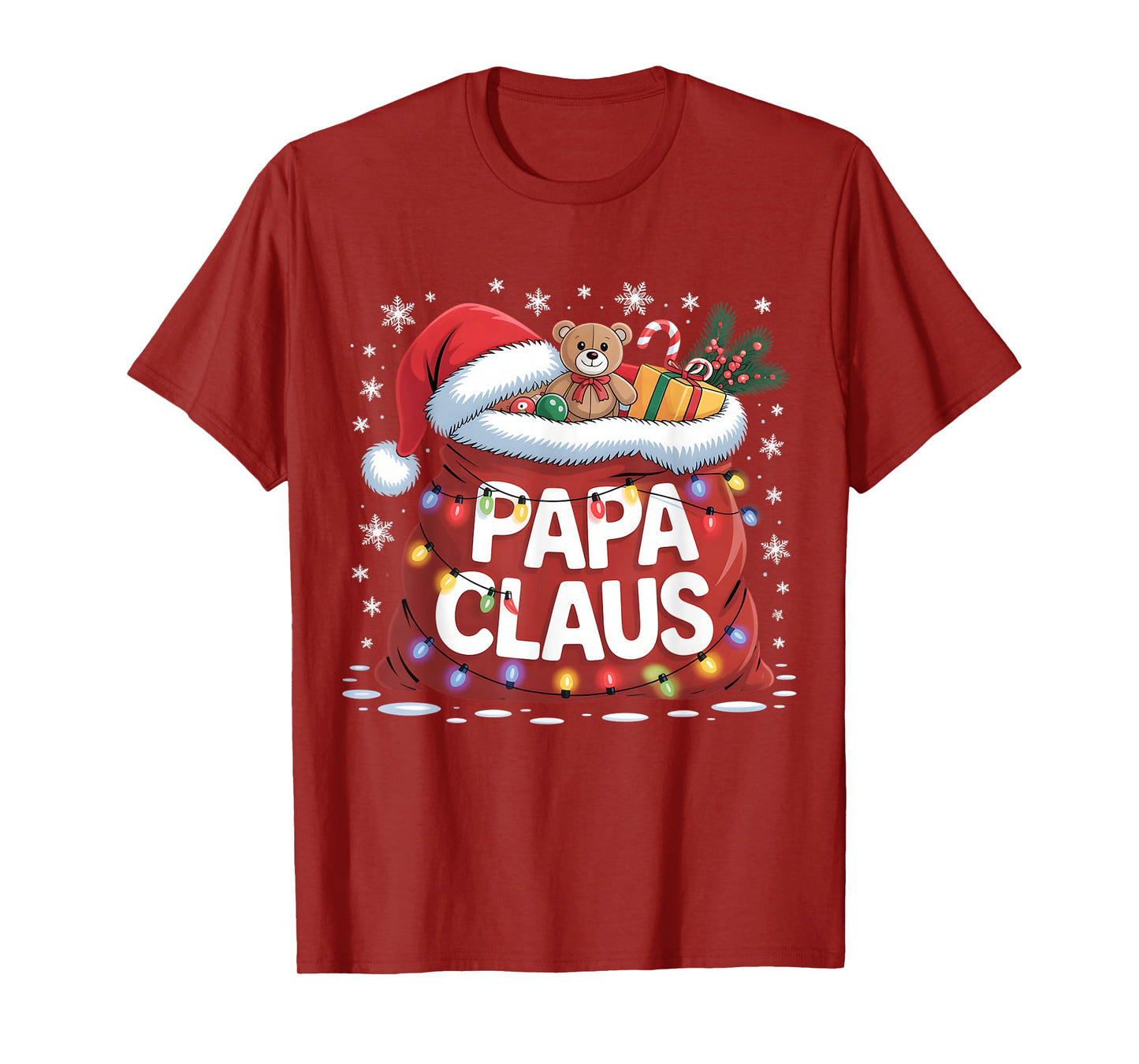 Papa Claus Santa’s Magic Sack of Toys Christmas for Men T-Shirt