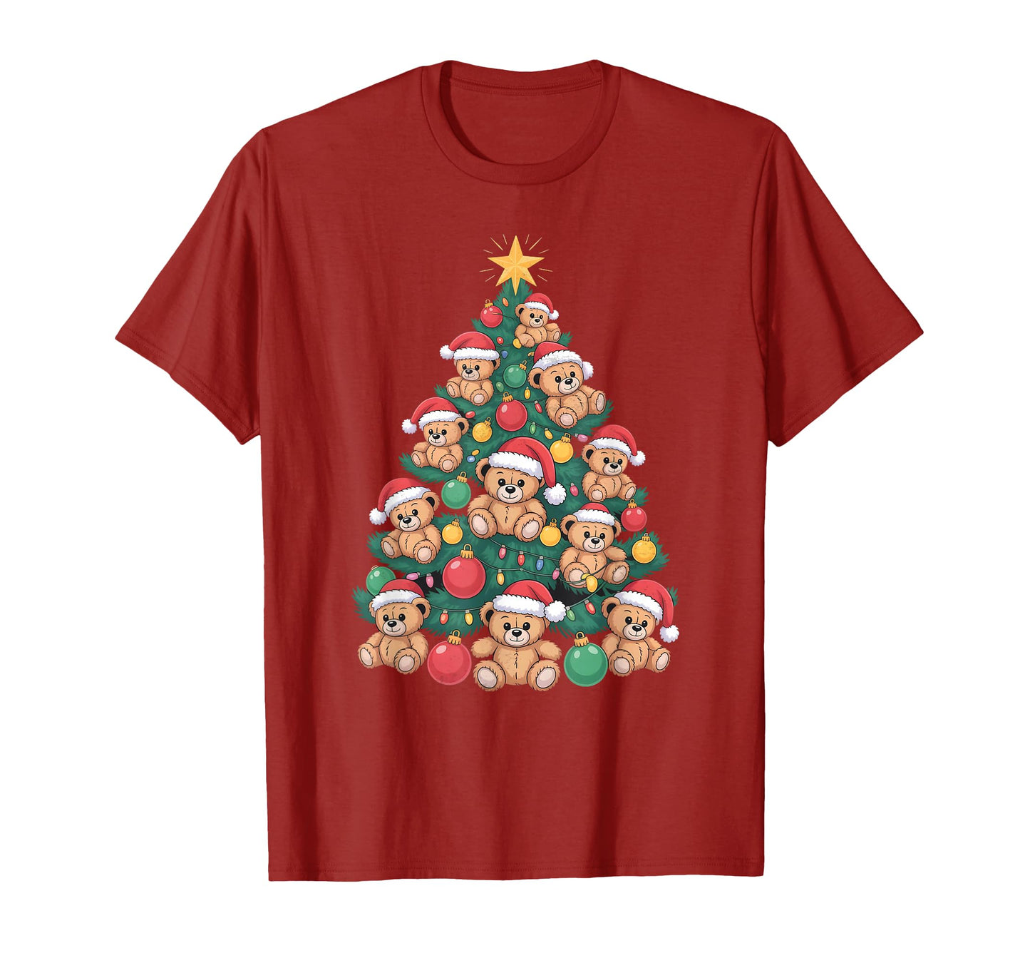 Teddy Bear Christmas Tree T-Shirt