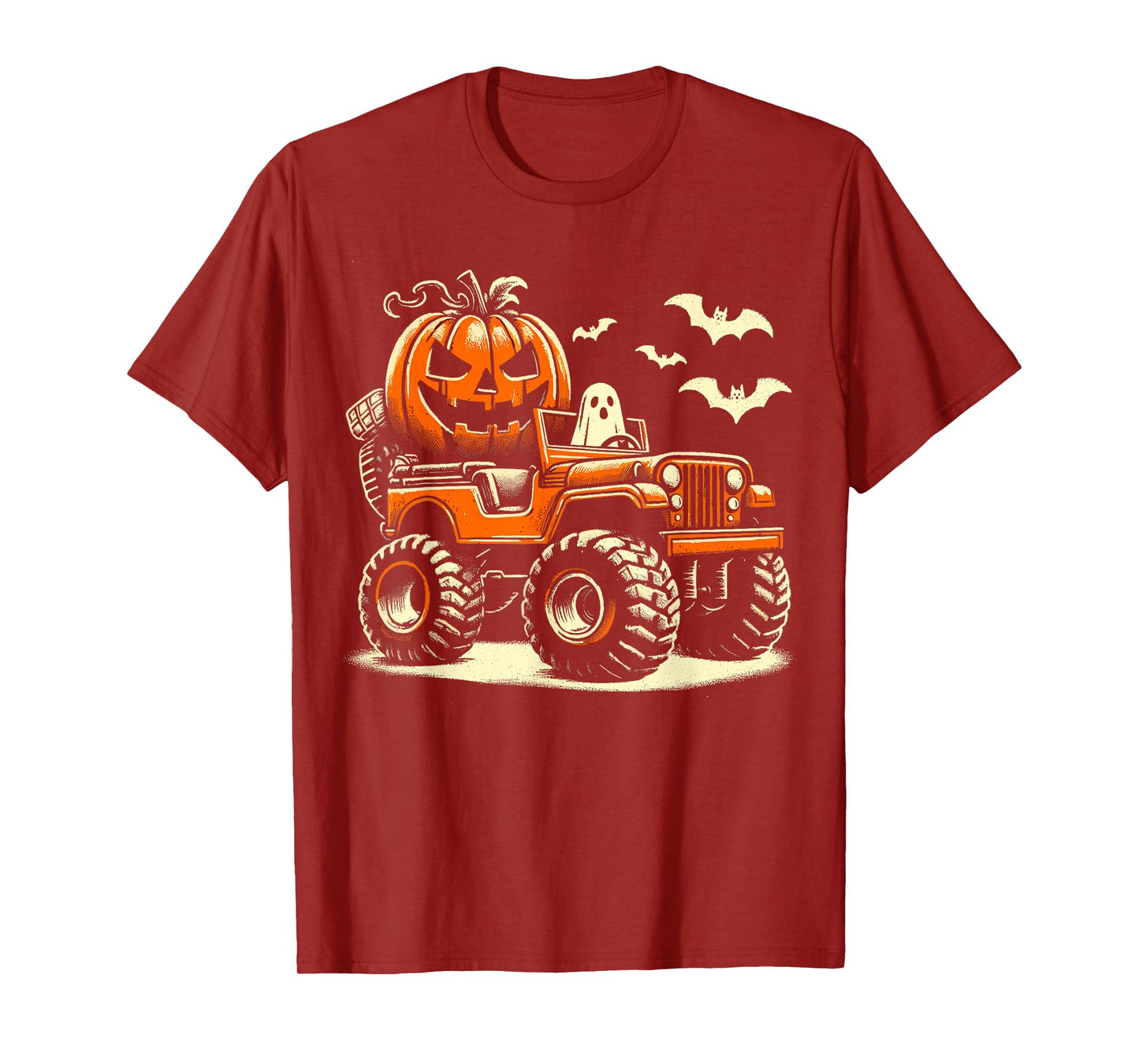 Halloween Monster Truck Dino T-Shirt