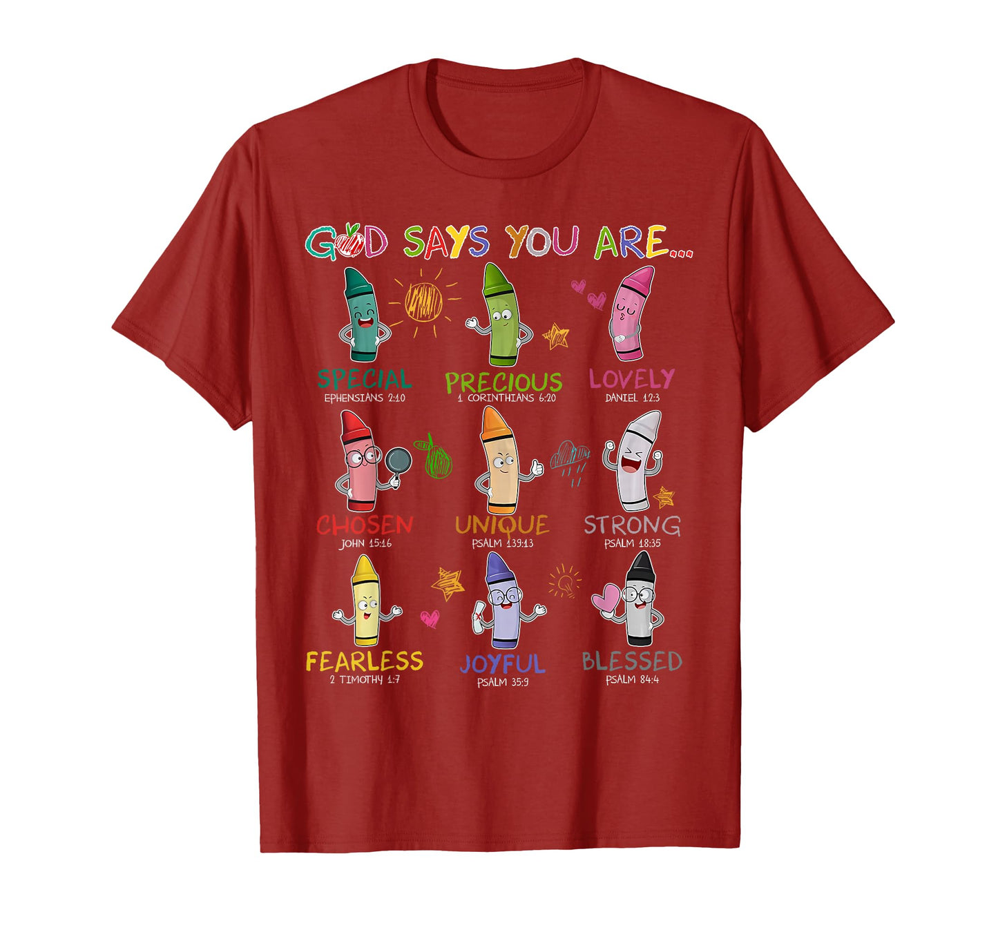 God Says You Are Kindergarten Christian Teacher Religious Men Women T-Shirt