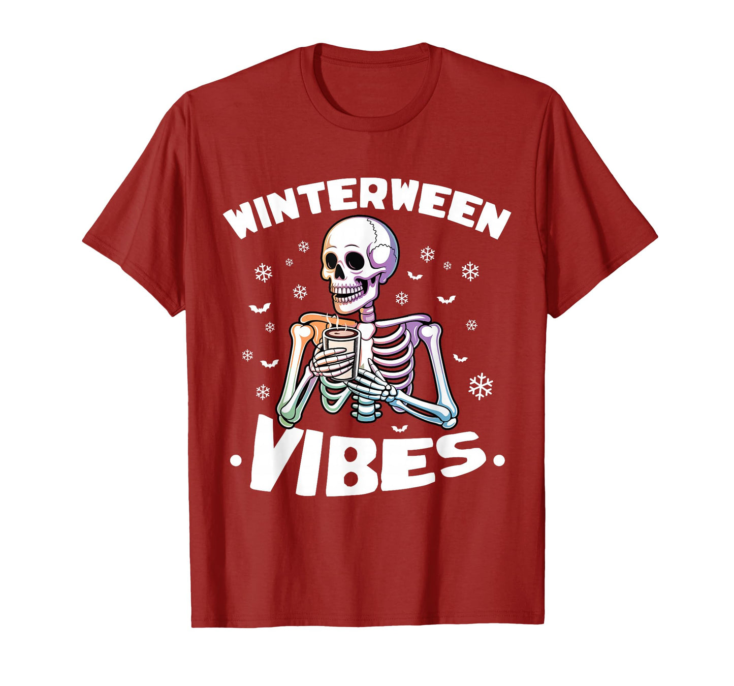 Winterween Christmas Skeleton Winter Halloween T-Shirt