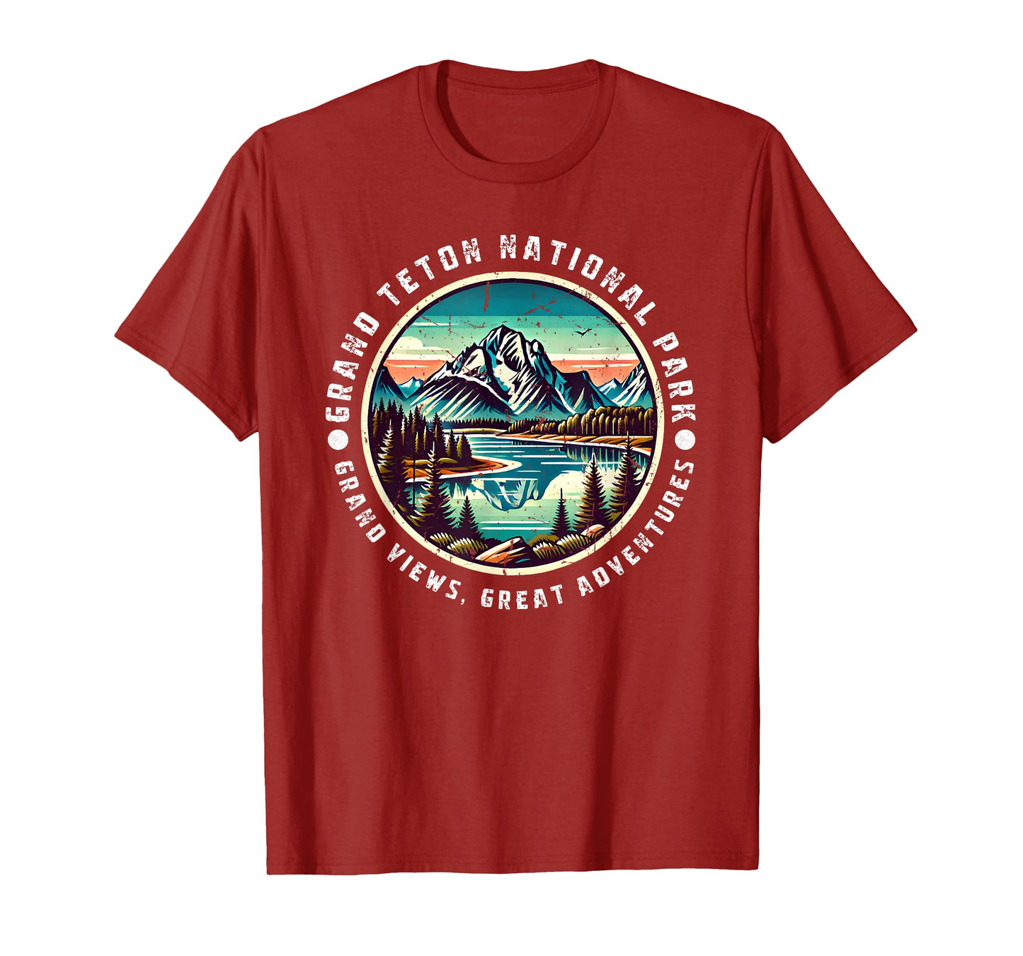 Grand Teton National Park Grand Views Vintage Design T-Shirt