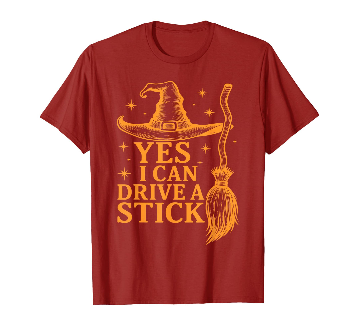 Yes I Can Drive A Stick Halloween, Retro Halloween Witches T-Shirt