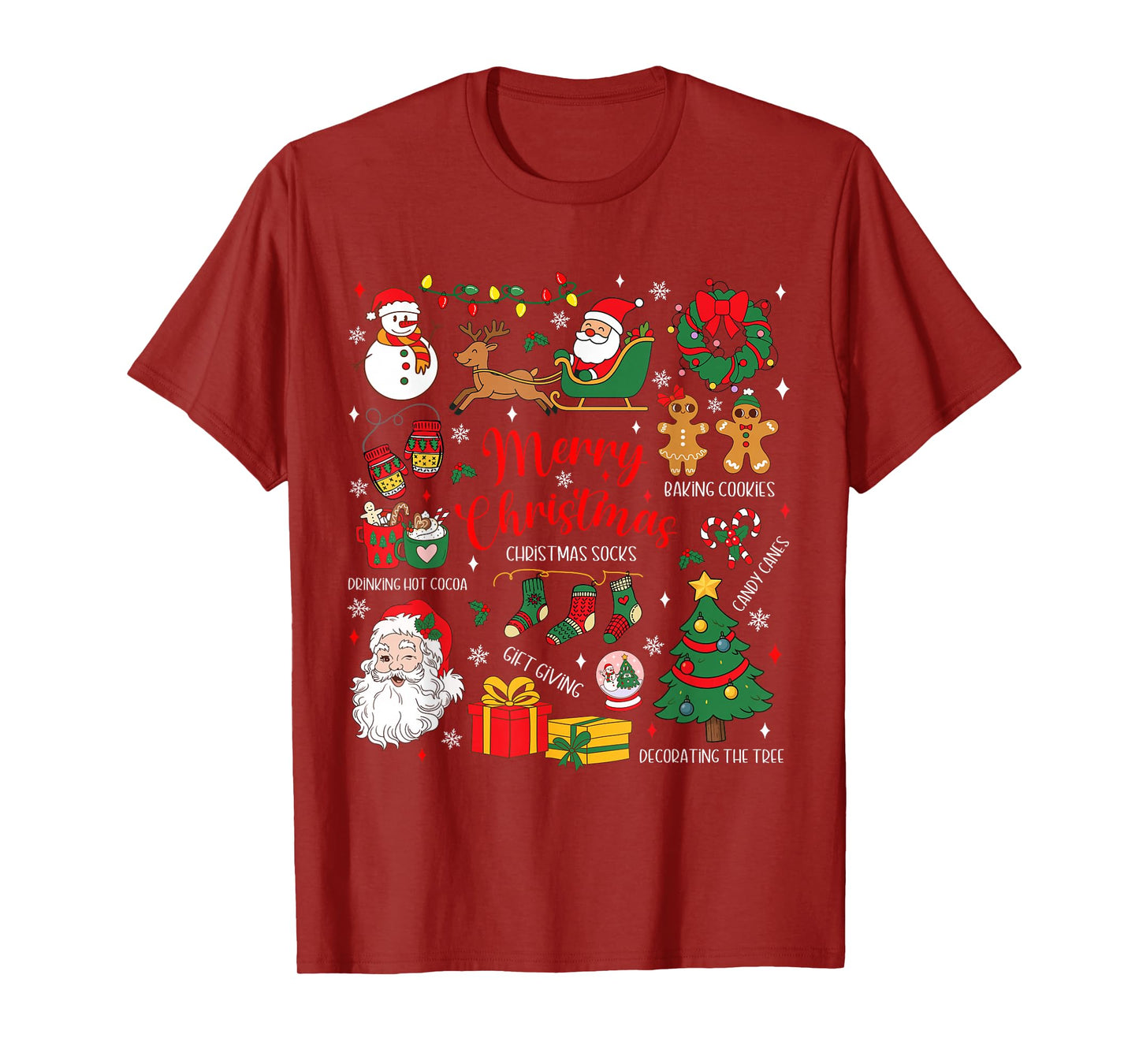 Merry Christmas Retro Santa Claus Tis The Season Christmas T-Shirt