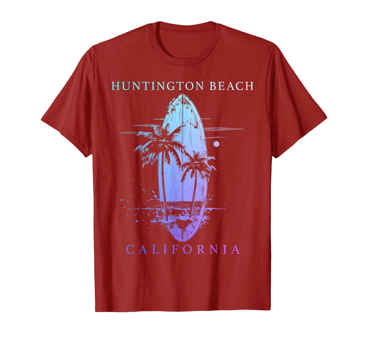 Huntington Beach California Surf Vintage Surfing Surfer T-Shirt