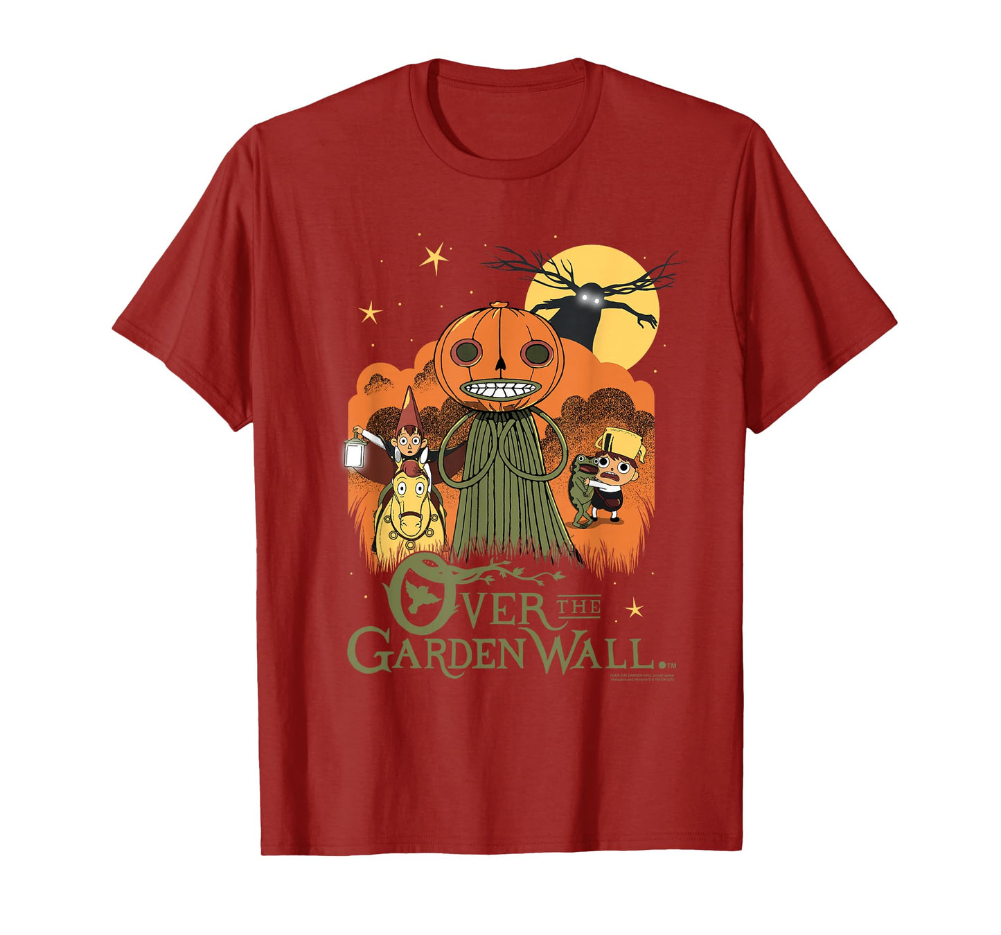 Over The Garden Wall Vintage Halloween Illustration Cartoon T-Shirt