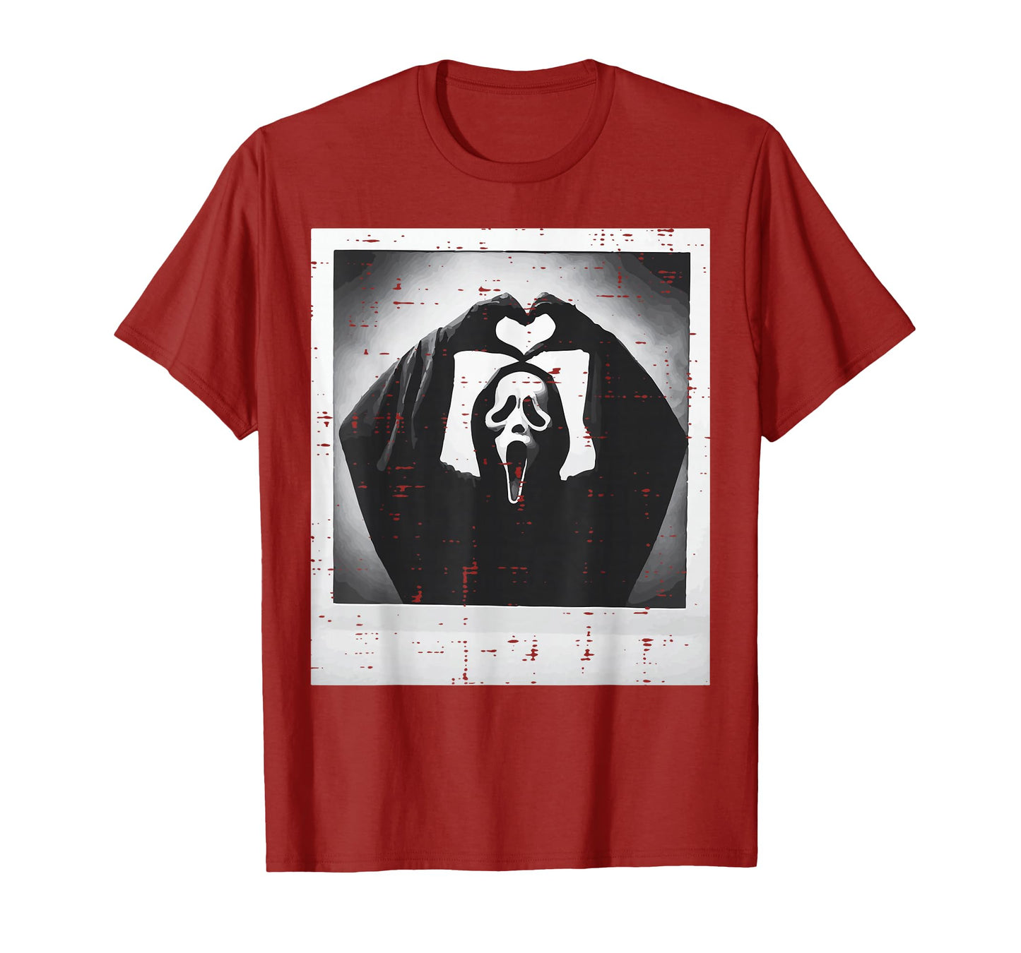 Halloween Scary Face Hand Heart Horror Costume Men Women Kid T-Shirt