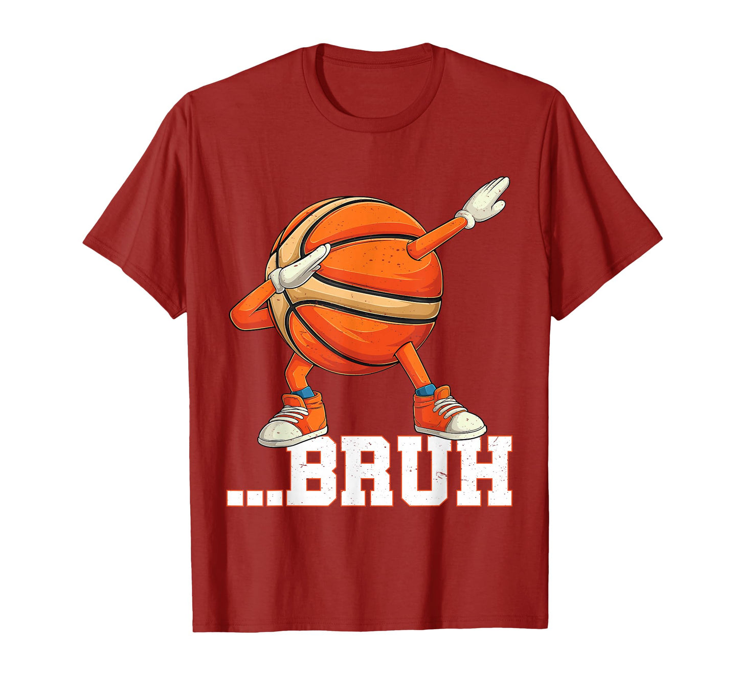 Dabbing Basketball Ball Bruh Funny Boys Sports Player T-Shirt