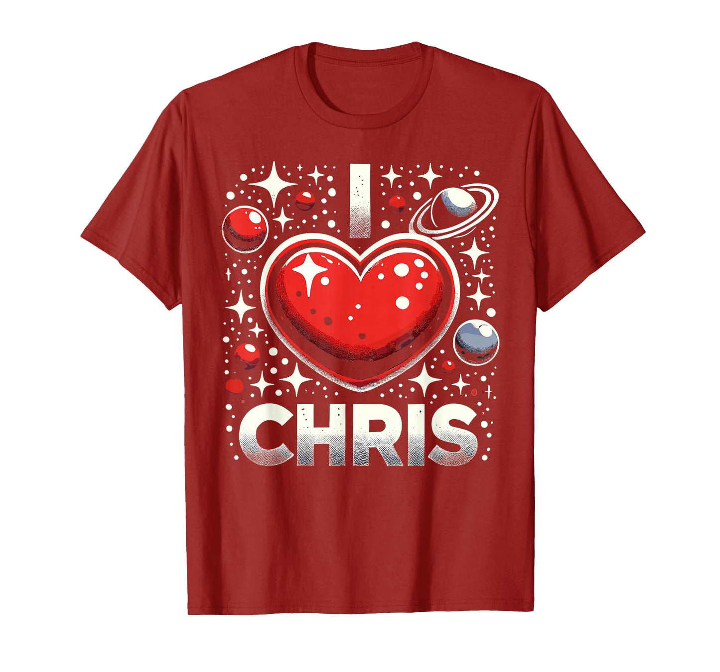 I Love Chris Red Heart I Heart Chris T-Shirt