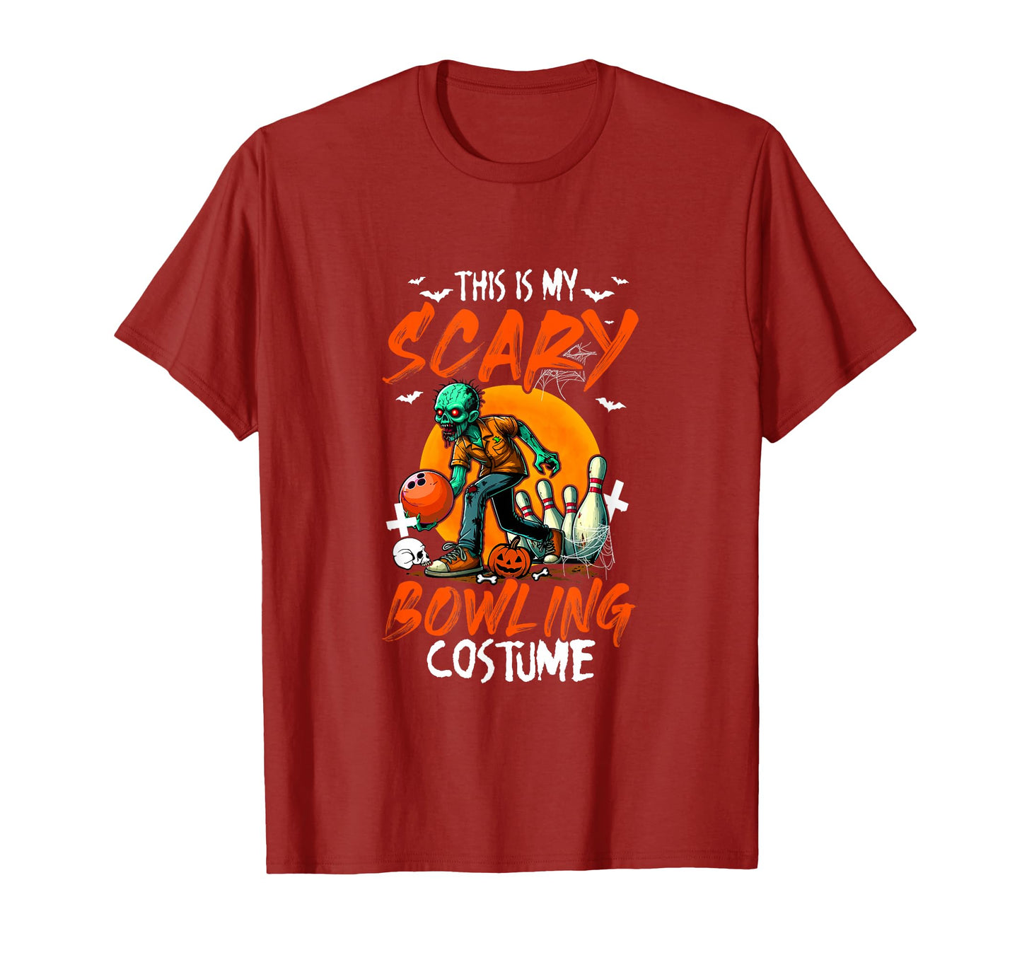 My Scary Bowling Costume Halloween Player Matching Team T-Shirt