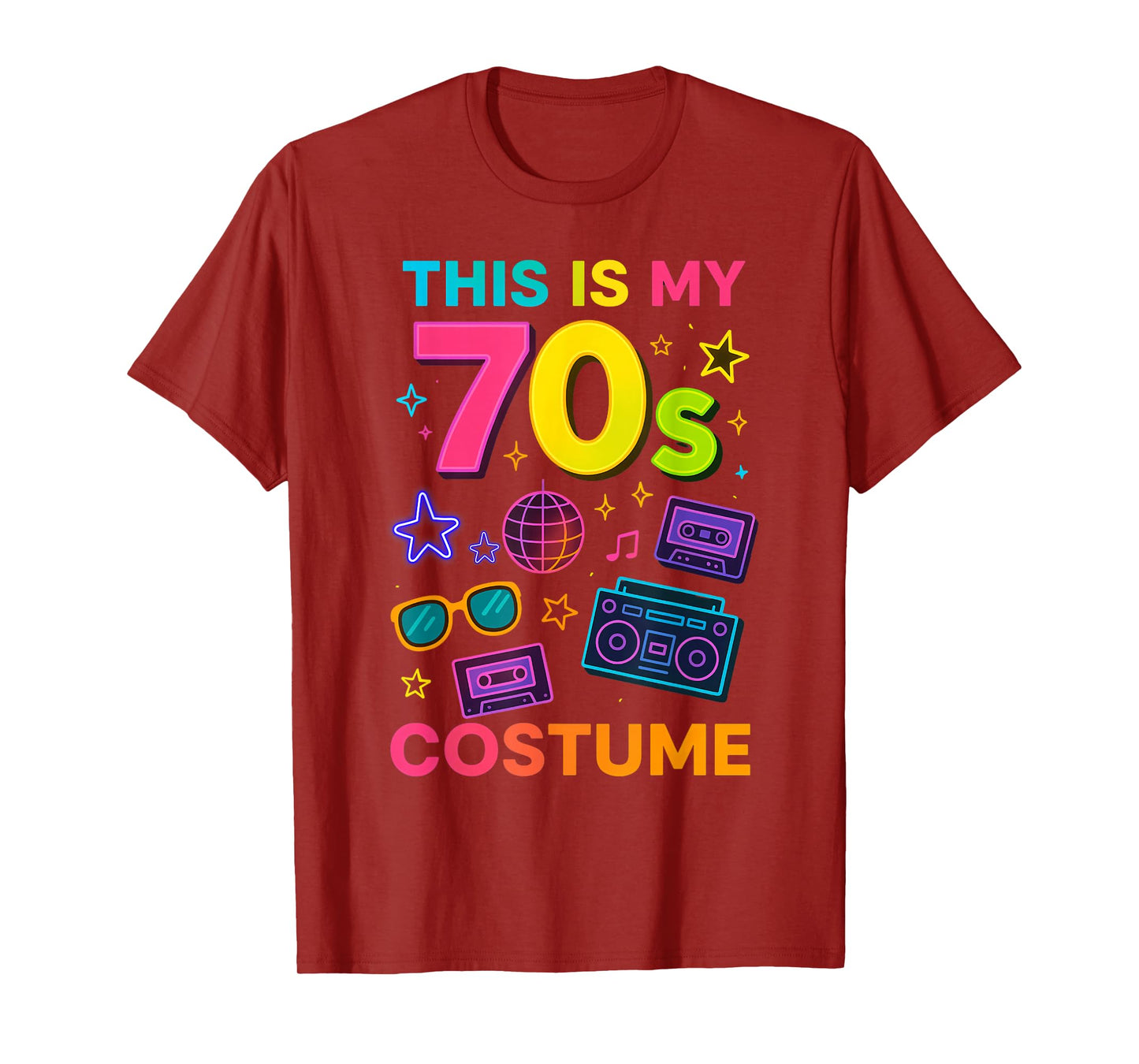 This is My 70s Costume Funny for 80s 90s Party T-Shirt