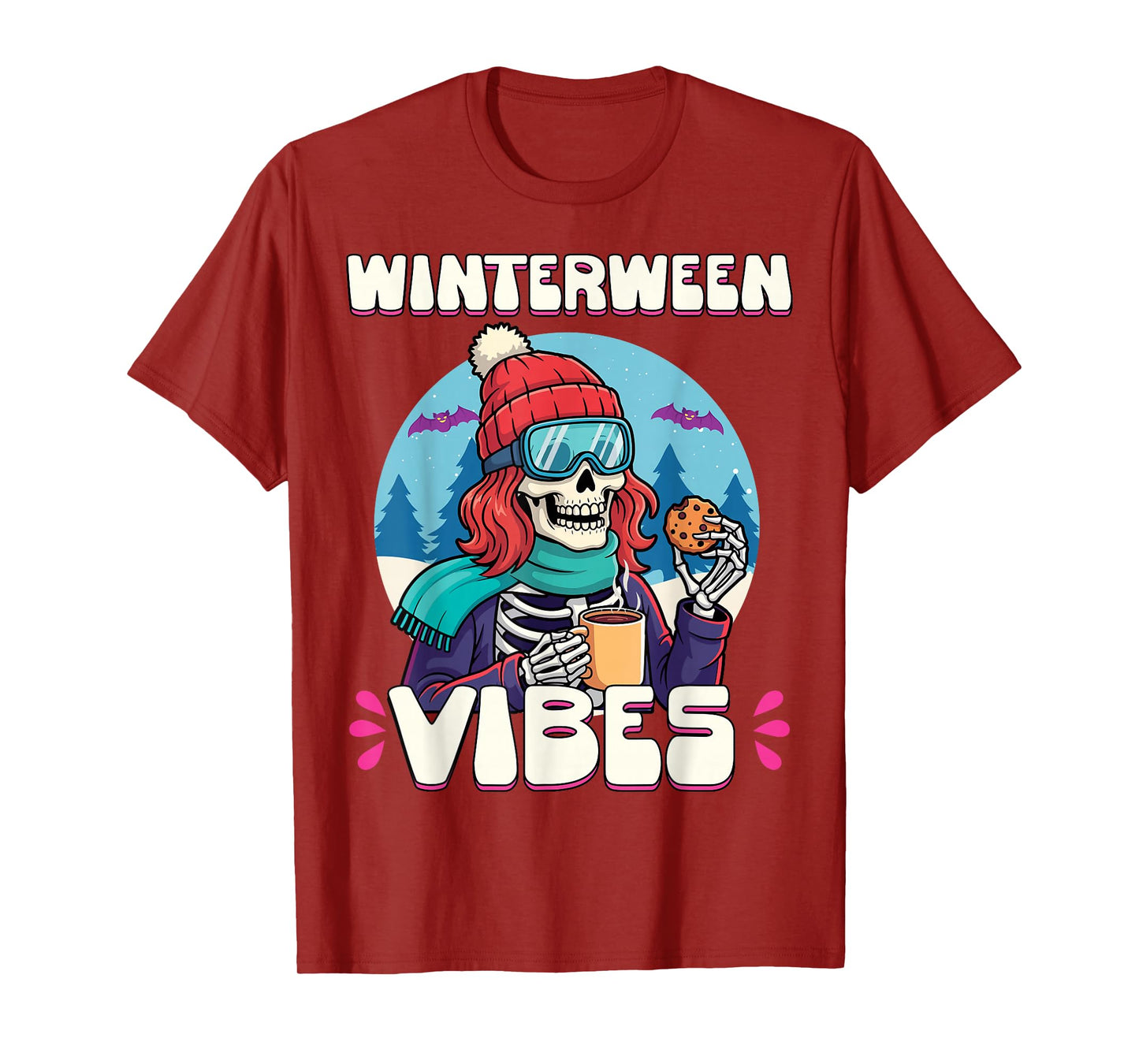 Winterween Vibes Winter Halloween Christmas Cookies T-Shirt