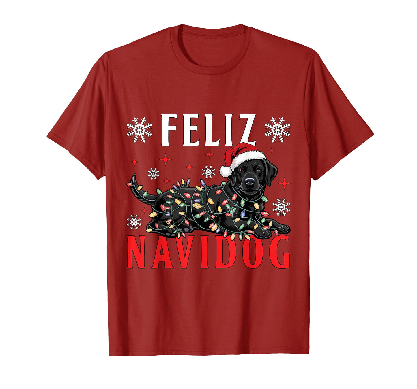 Feliz Navidog Dog Funny Christmas Ugly Christmas T-Shirt