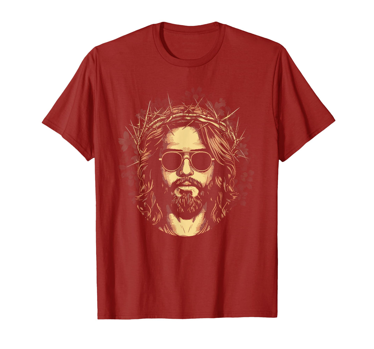 Face Of Jesus On A Cross With Crown Of Thorns Christ T-Shirt