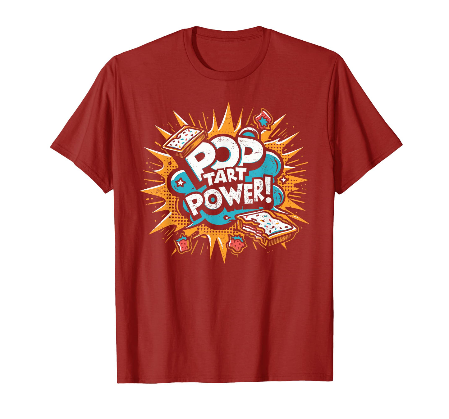 Pop Tart Power! Gym Fitness Frosted Toaster Pastry Grunge T-Shirt