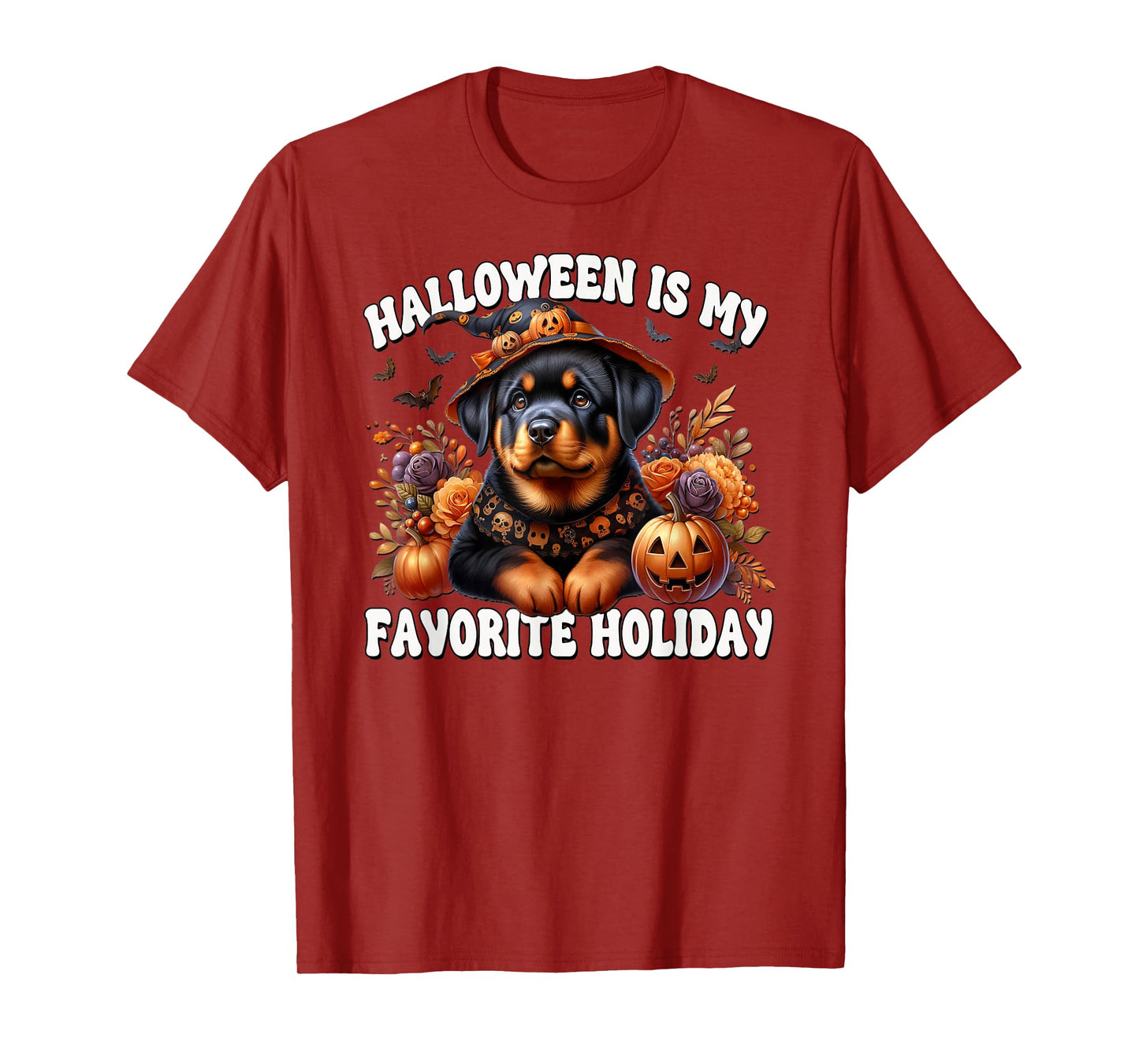 Cute Rottweiler Halloween is My Favorite Holiday for Dog Mom T-Shirt