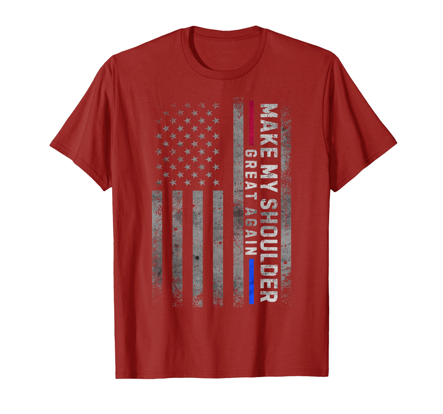 Make my Shoulder Great Again Vintage American Flag Surgery T-Shirt