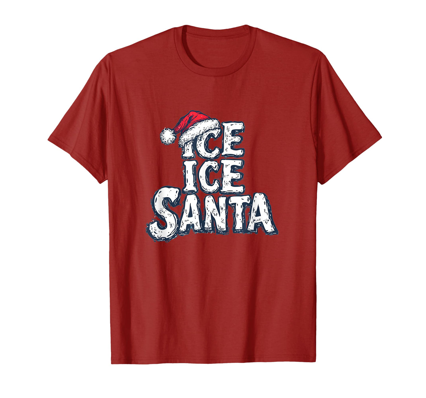 Amazing Ice Ice Santa with Hat for Naughty Xmas T-Shirt