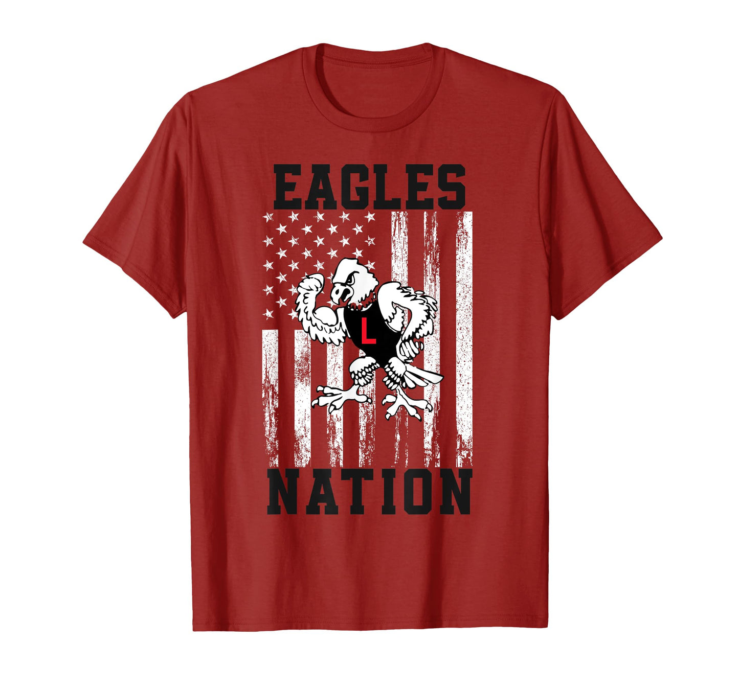 Linden Eagles Logo Nation HS T-Shirt