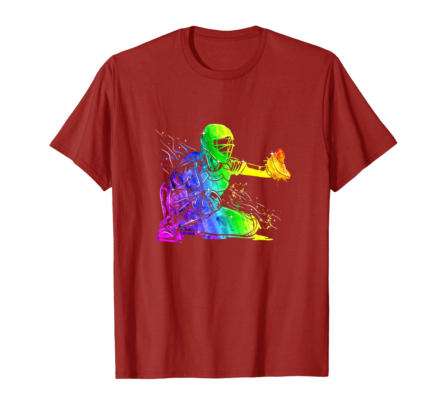 Softball Catcher Sports Design- Women Girls Softball Player T-Shirt