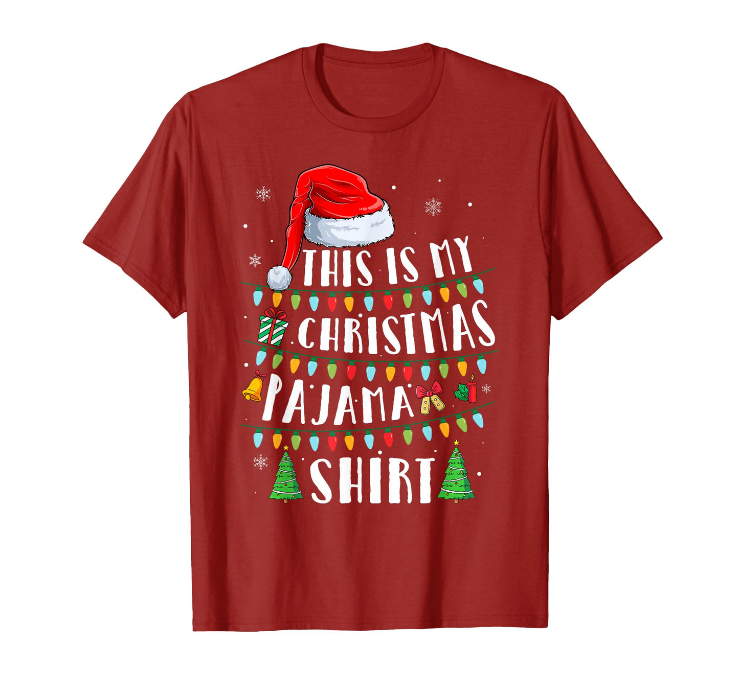 This is My Christmas Pajamas Matching Family Xmas Men Women T-Shirt