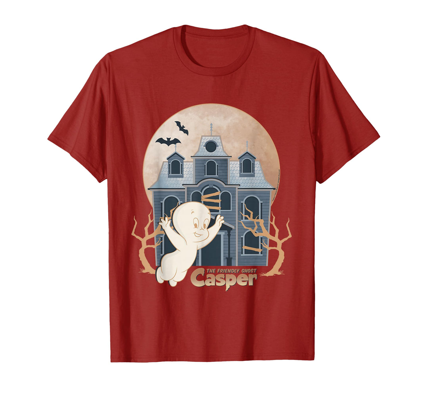 Casper The Friendly Ghost Haunted House Glow T-Shirt