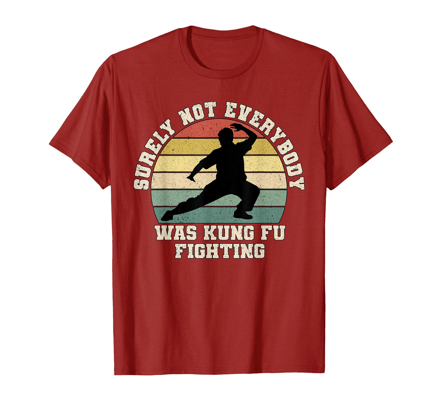 Surely Not Everybody Was Kung Fu Fighting Retro Martial Arts T-Shirt