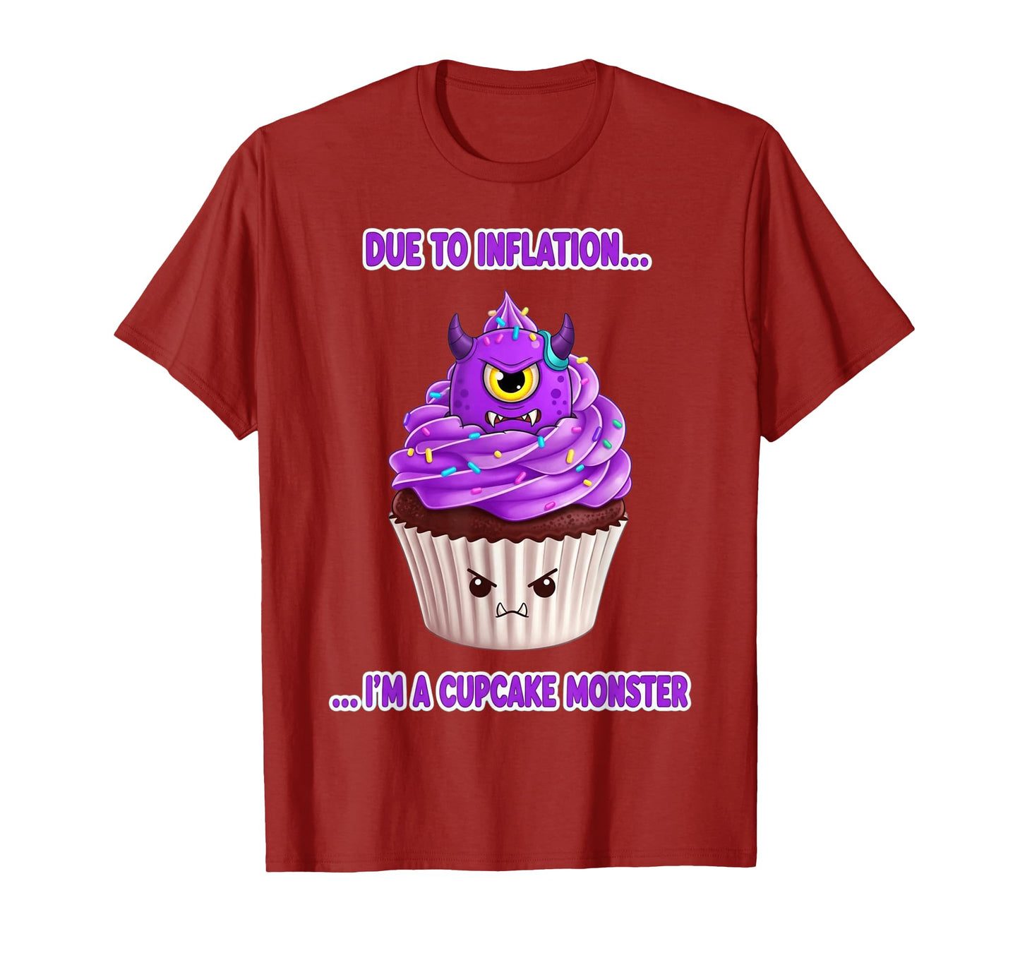 Cupcake Monster Halloween Costume Funny Halloween 2025 T-Shirt