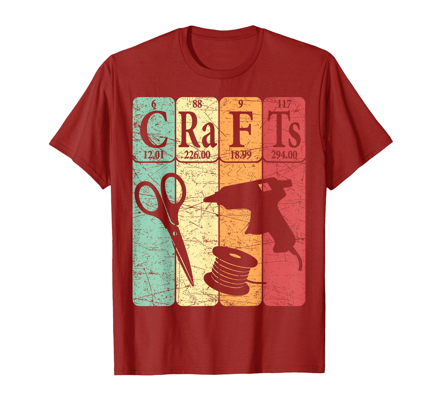Crafts Periodic Table Elements Crafting Retro Crafter T-Shirt
