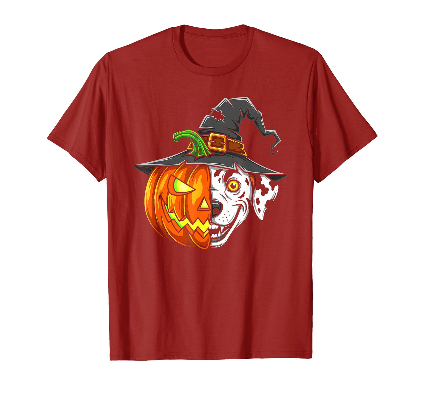 Dalmatian Pumpkin Jack O Lantern Halloween Kids Mens Womens T-Shirt