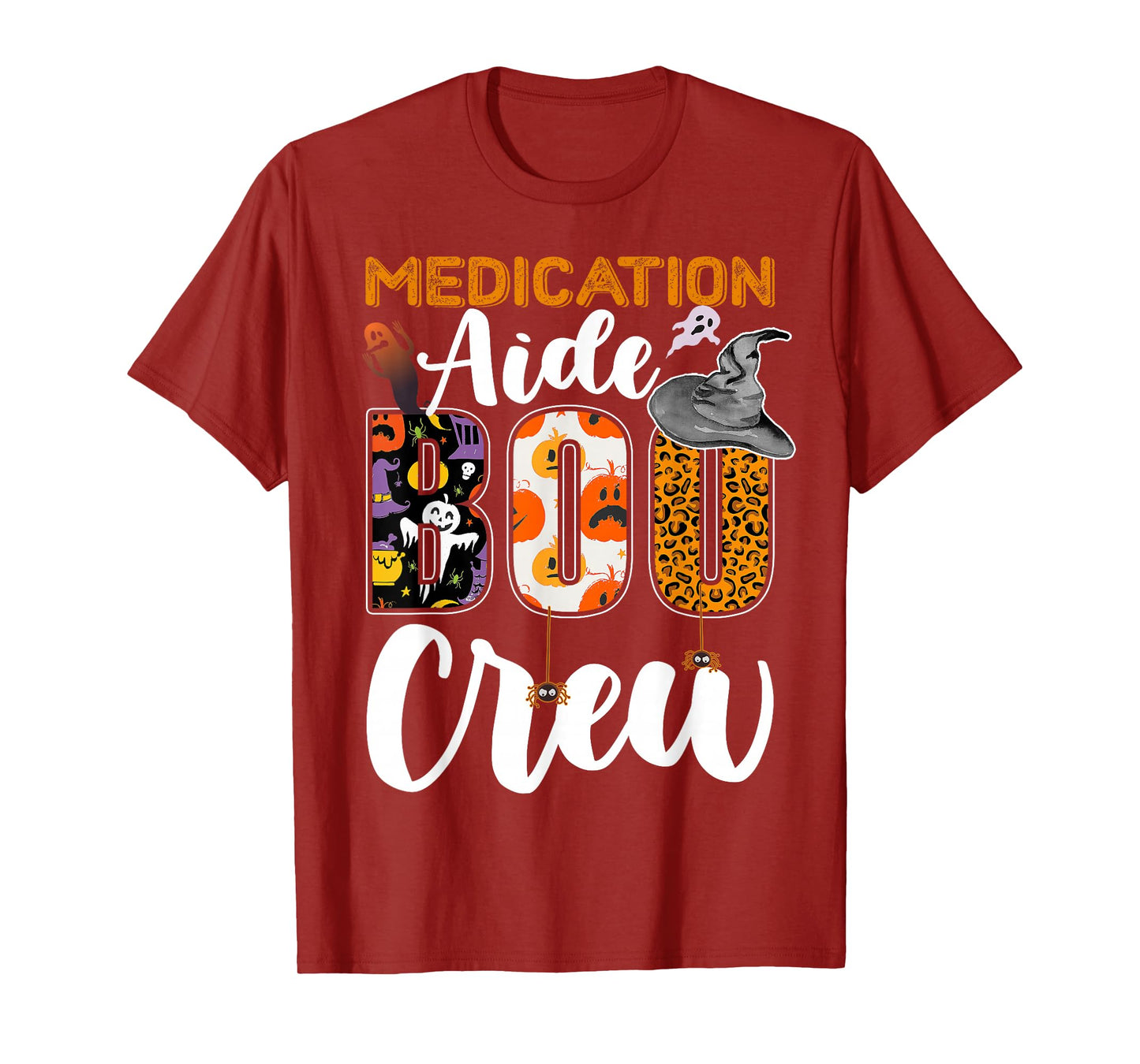 Medication Aide Boo Crew Halloween Match CMA T-Shirt