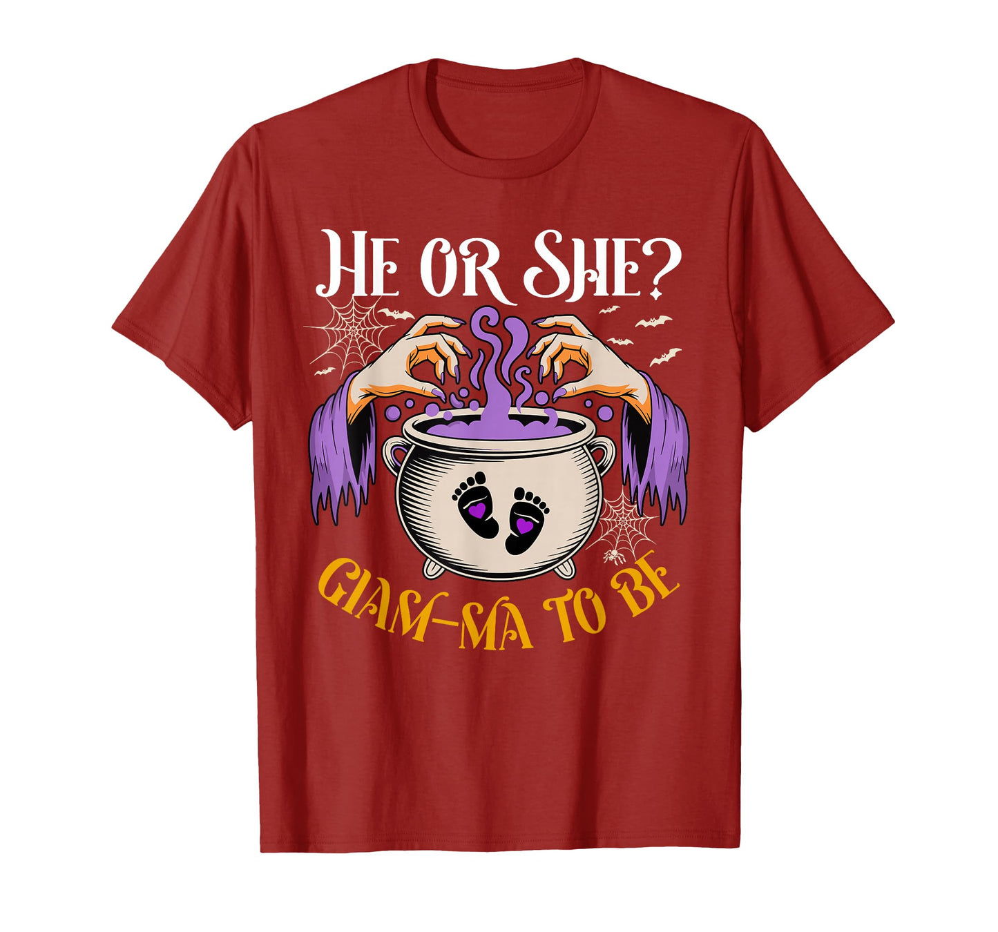 He Or She Glam Ma to Be Baby Reveal Halloween Costume T-Shirt