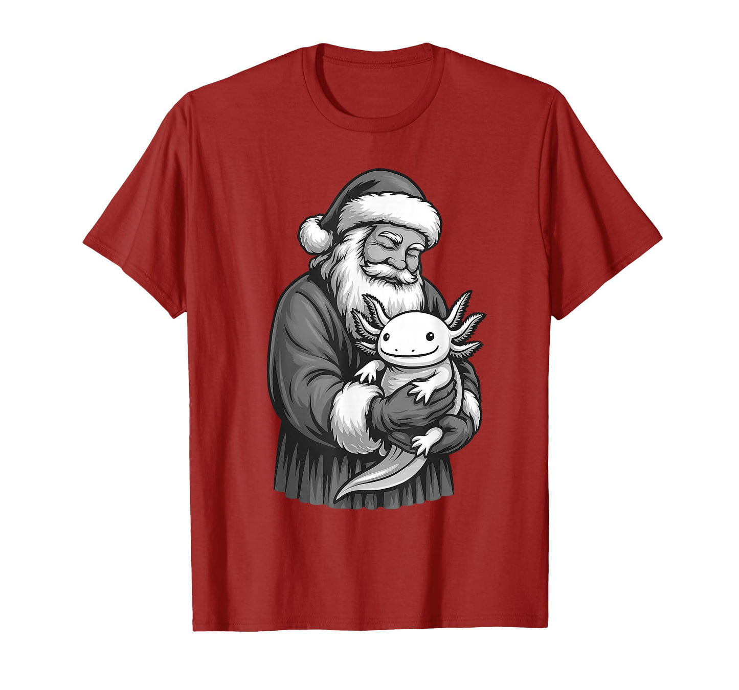 Axolotl Santa Claus Christmas Pet Lover T-Shirt