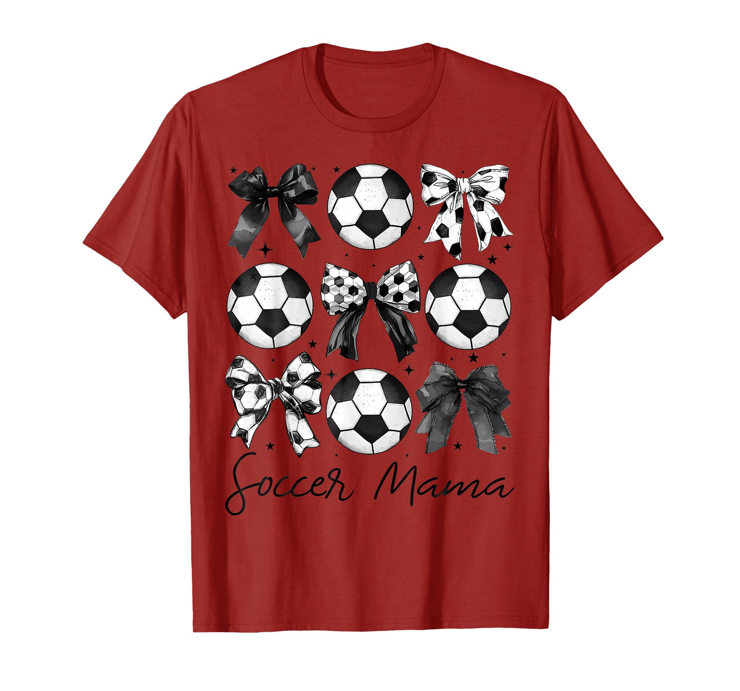 Soccer Mama Shirt Coquette Bow Soccer Mom T-Shirt