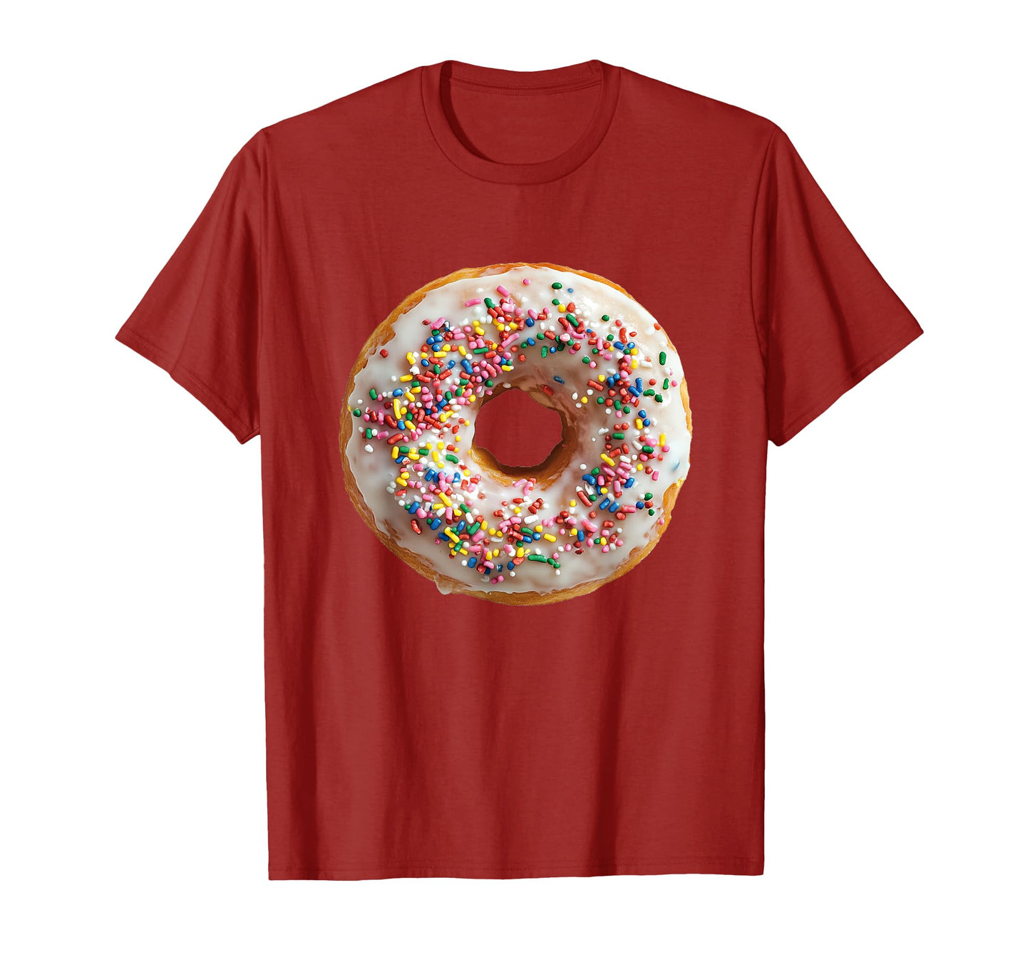 Candy Designs. Unisex-Adult, Unisex-Kid Donuts Colorful Sprinkles Doughnut Funny Graphic T-Shirt
