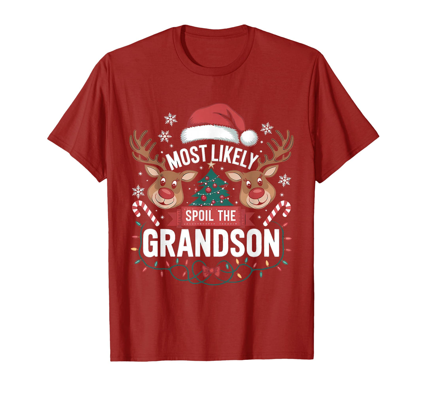 Most Likely to Spoil The Grandchildren Christmas Party Fun T-Shirt