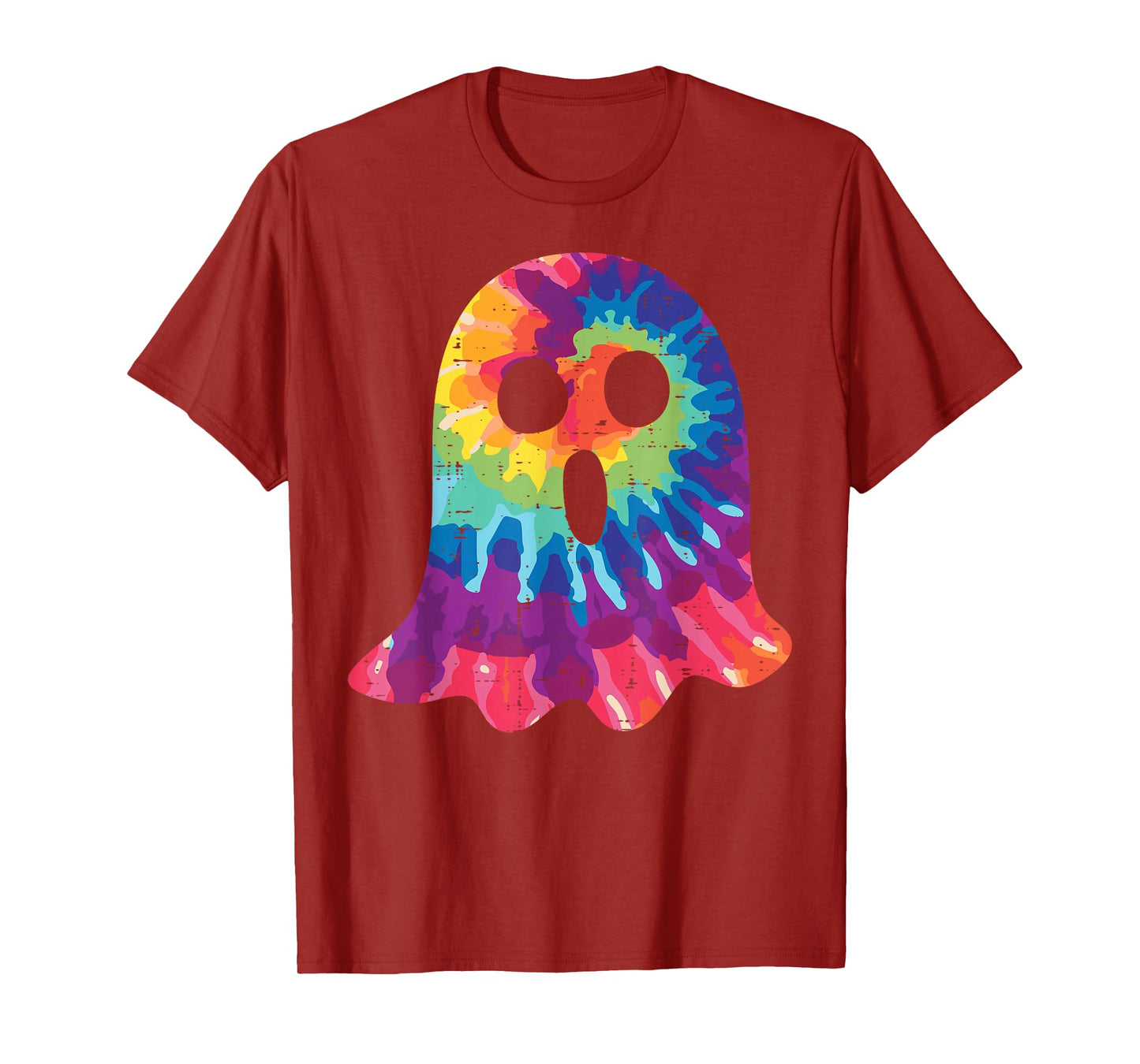 Halloween Ghost Tie Dye Retro Hippie Costume Men Women Kids T-Shirt
