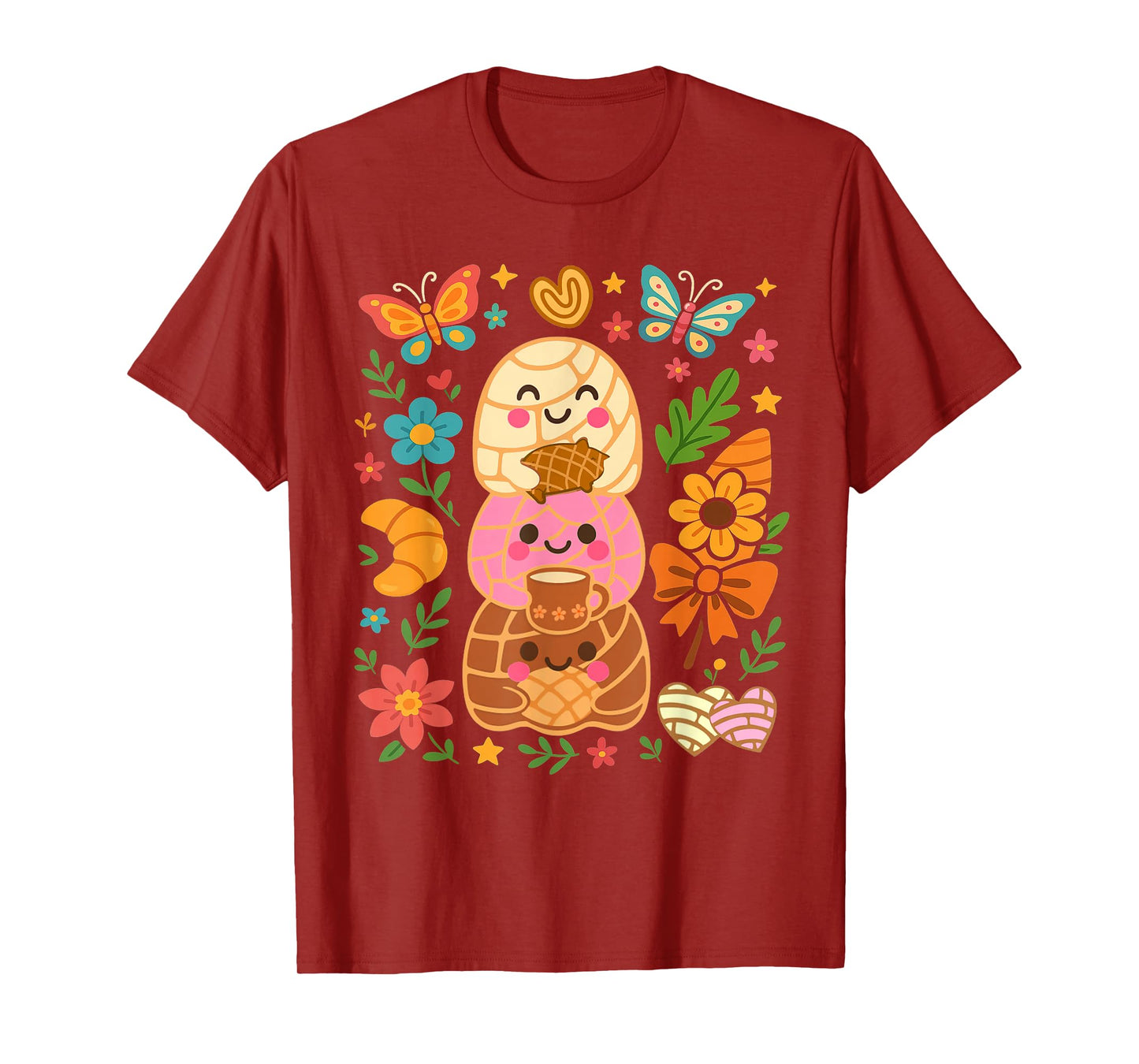 Mexican Boo Pan Dulce Spooky Season Halloween Pantasmas T-Shirt