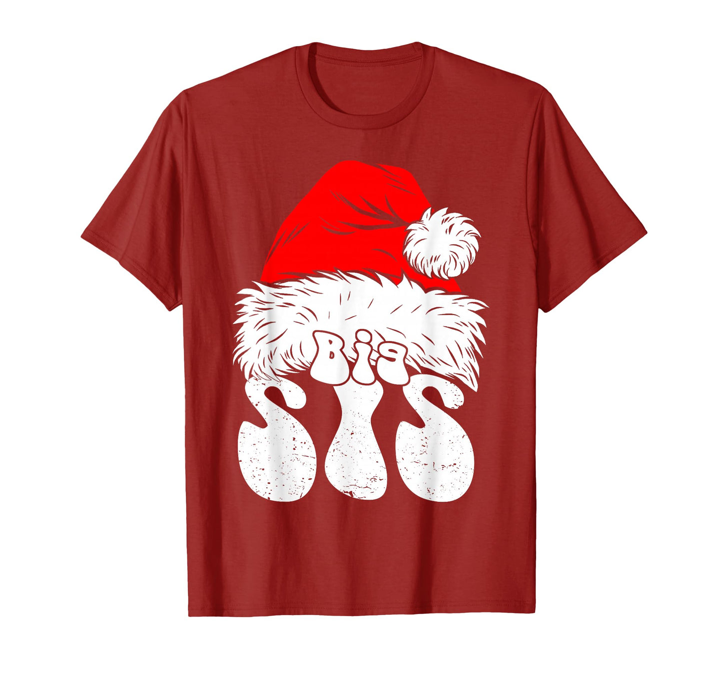 Sister Big Santa Christmas Family Matching Pajamas Xmas T-Shirt
