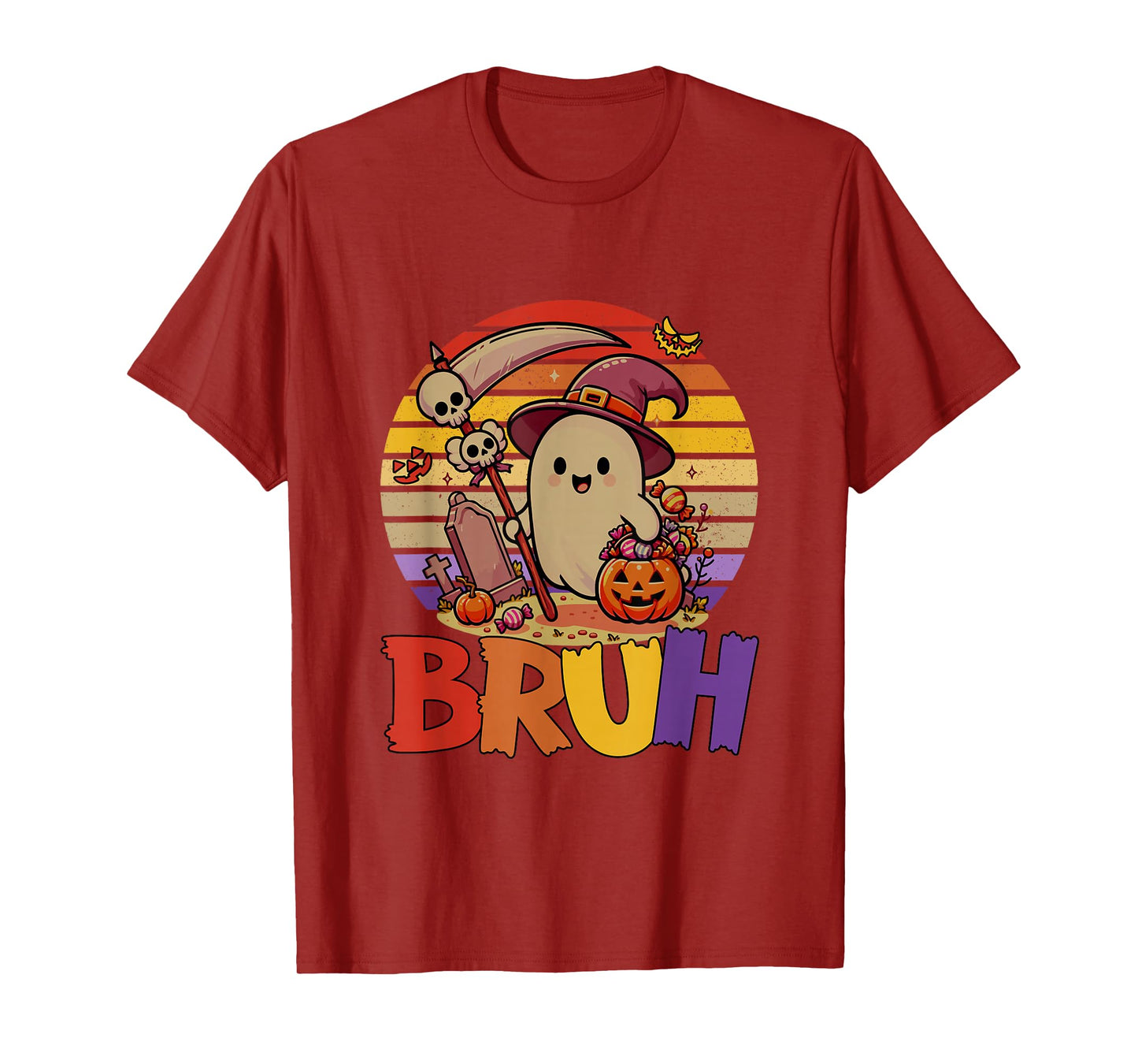 Vintage Cute Boo As Witch Halloween Candies Costume Kids T-Shirt