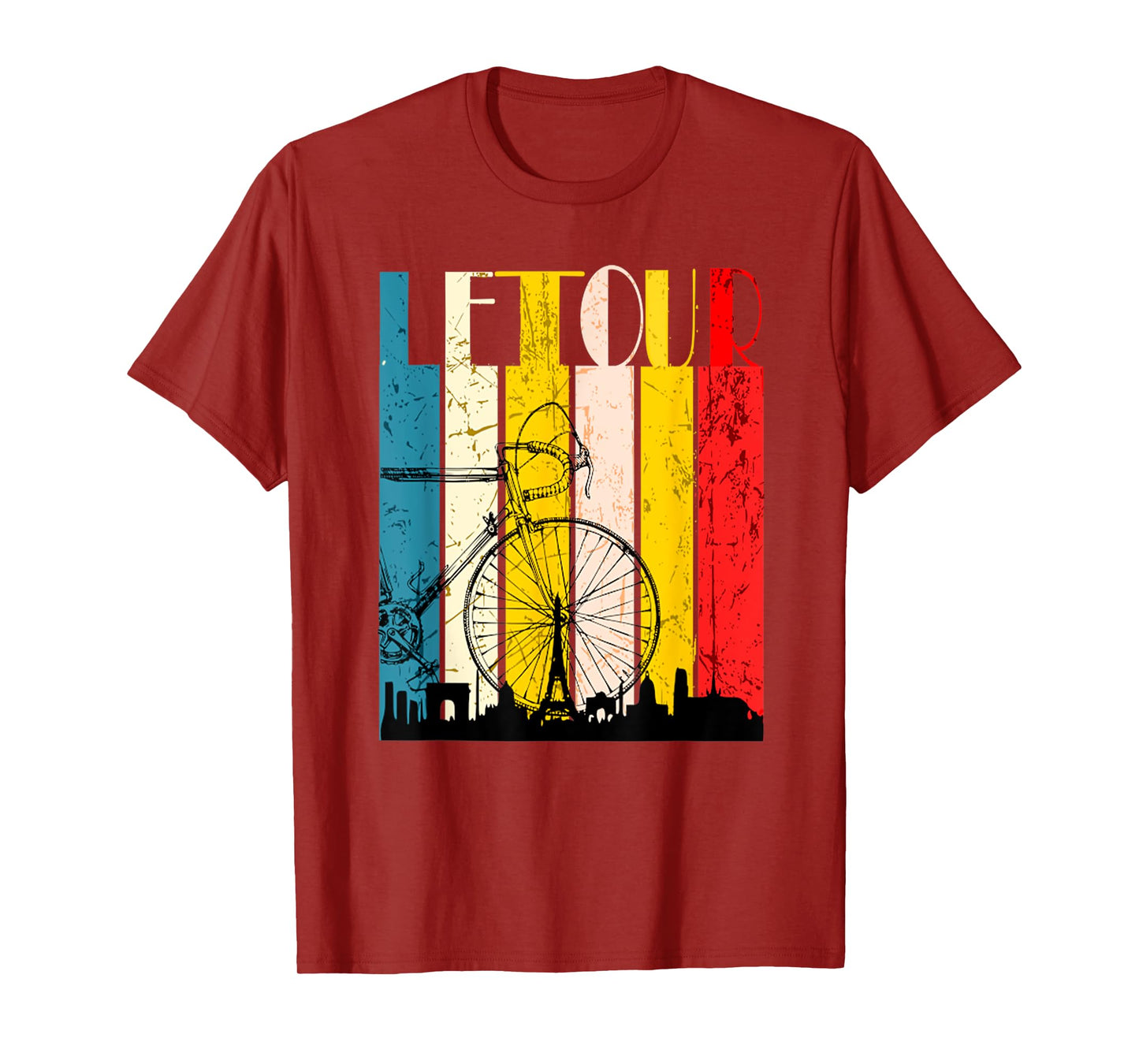 Retro Vintage Tour Cycling Tour France Cycling Fan T-Shirt