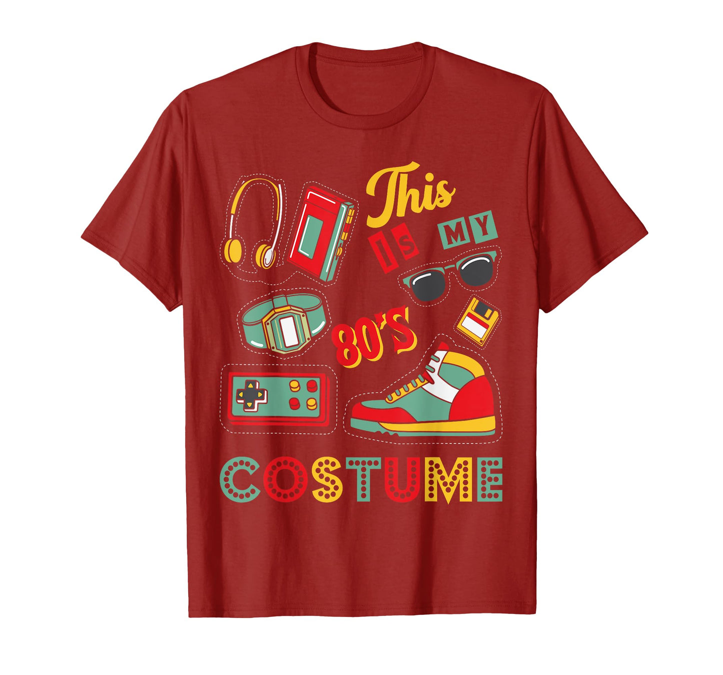 Eighties Retro 1980s Costume Birthday Party Girls & Womens T-Shirt