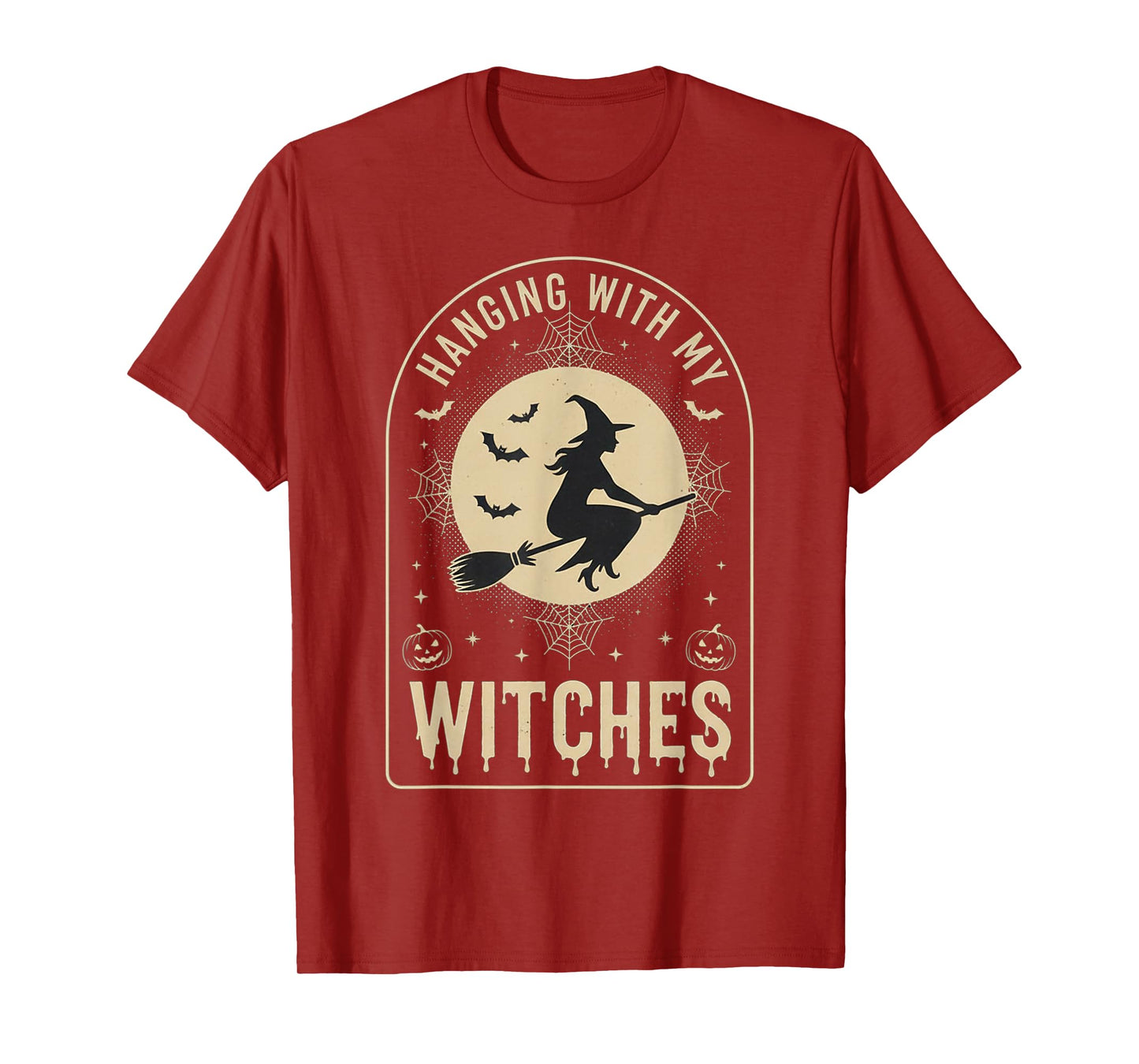Halloween Hanging with My Witches Funny Tarot Friend Lover T-Shirt