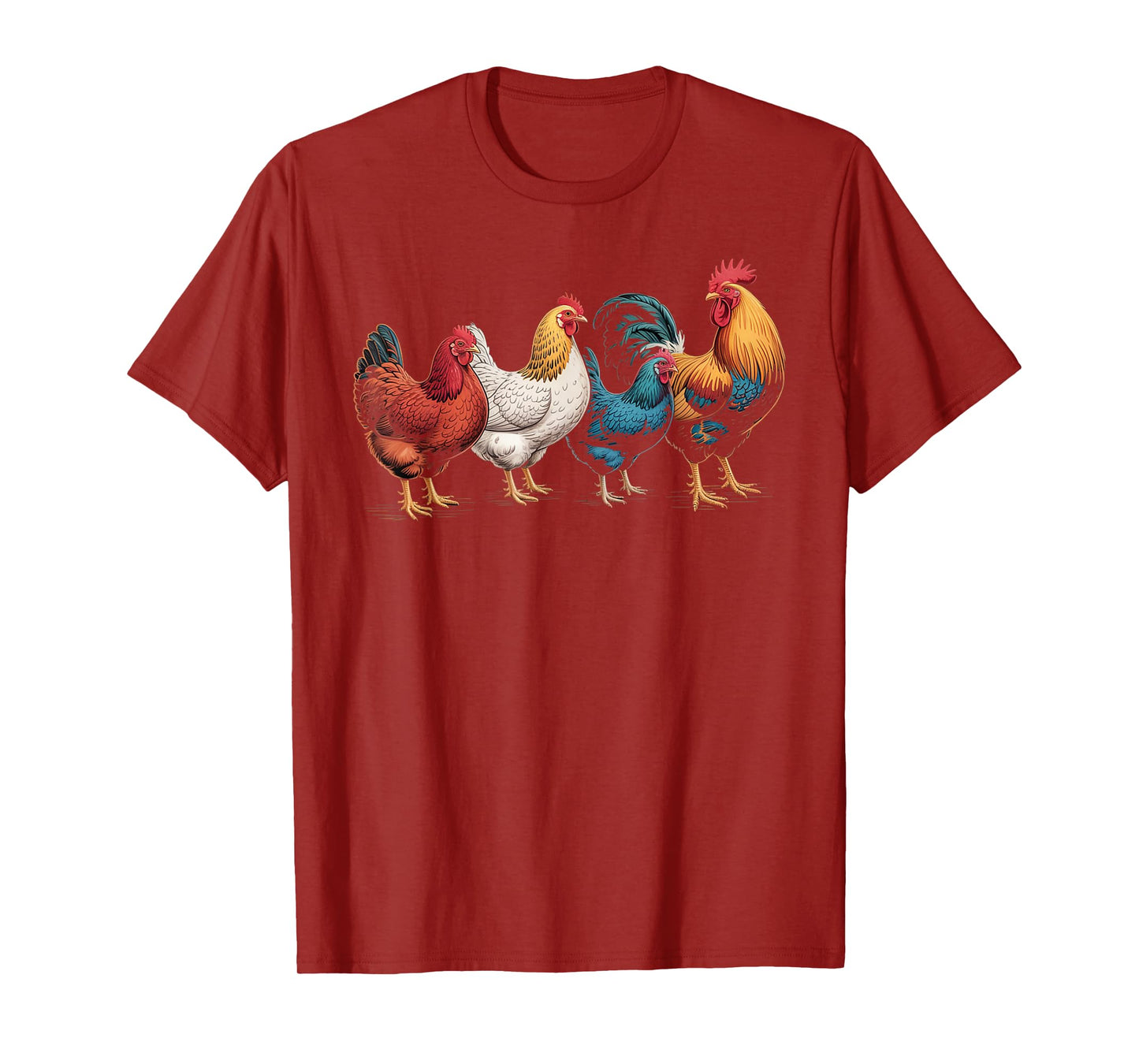 Retro Chicken Lover Poultry Farmer Vintage Farming Men Women T-Shirt