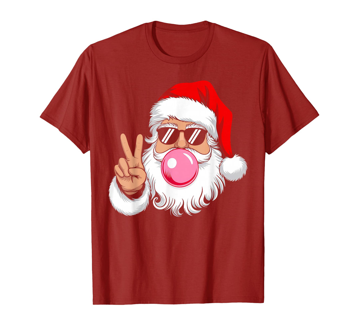 Santa Claus Blowing Bubble Christmas Xmas Family Men Women T-Shirt